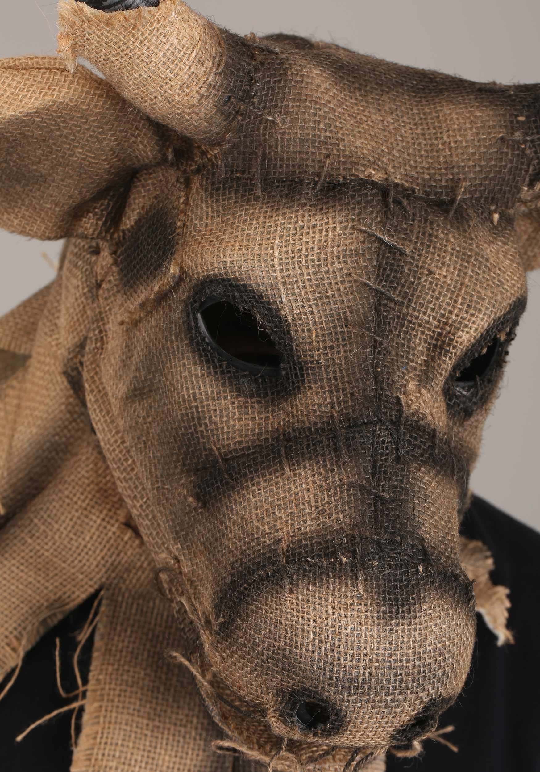Bull Scarecrow Mouth Mover Mask for Adults