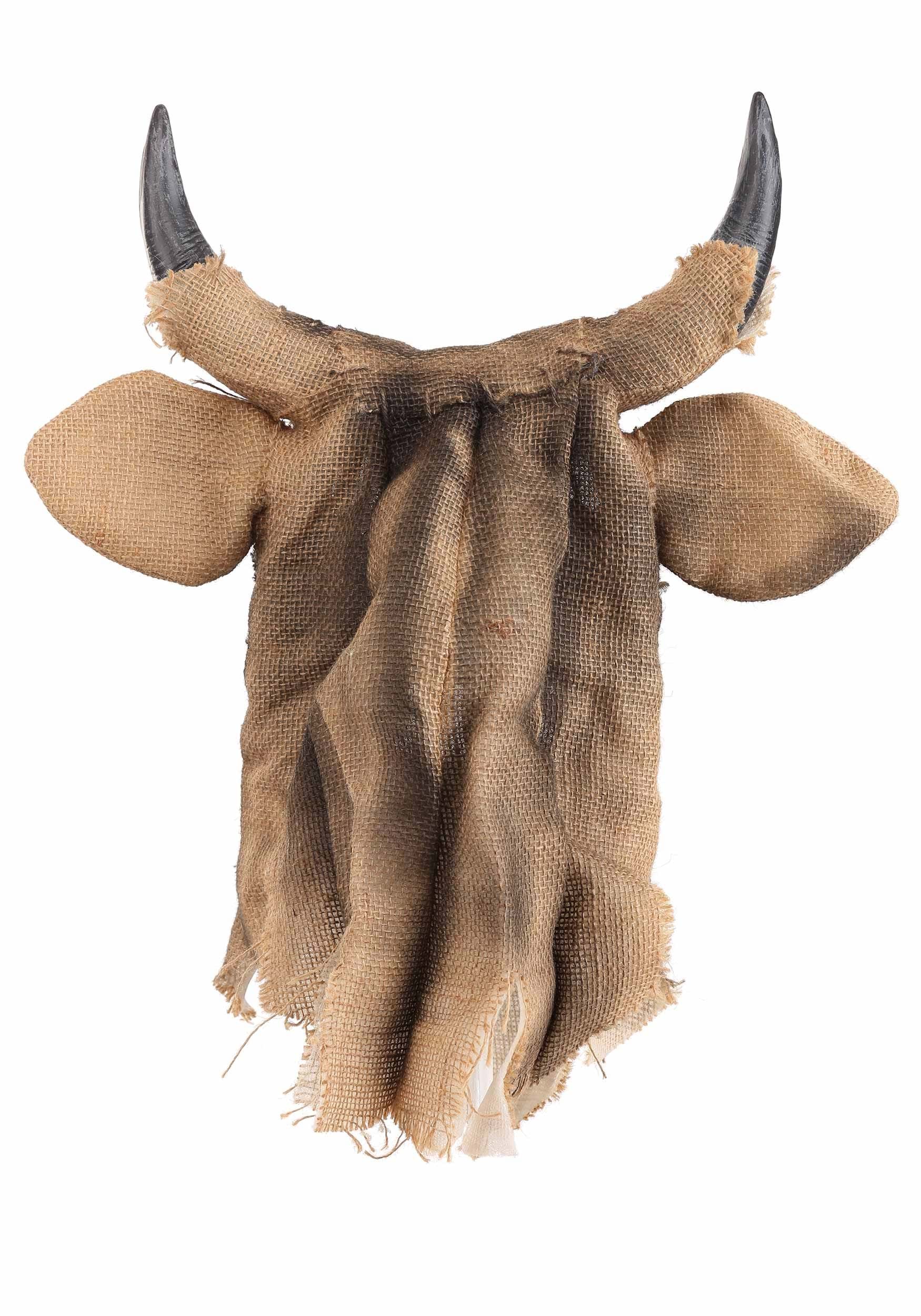 Bull Scarecrow Mouth Mover Mask for Adults