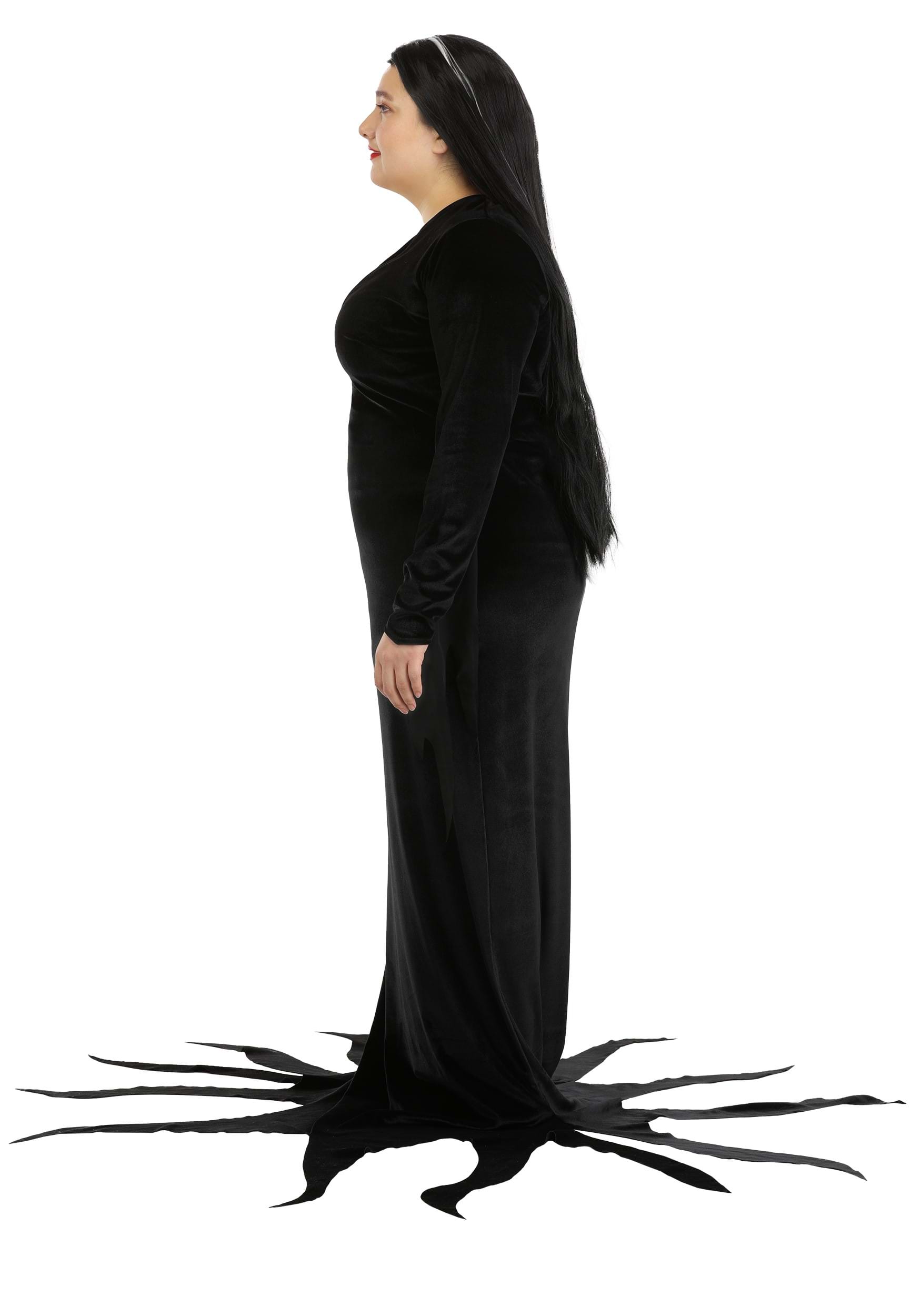 Plus Size Women's 1960s Morticia Addams Costume 4 Plus Size Women's 1960s Morticia Addams Costume