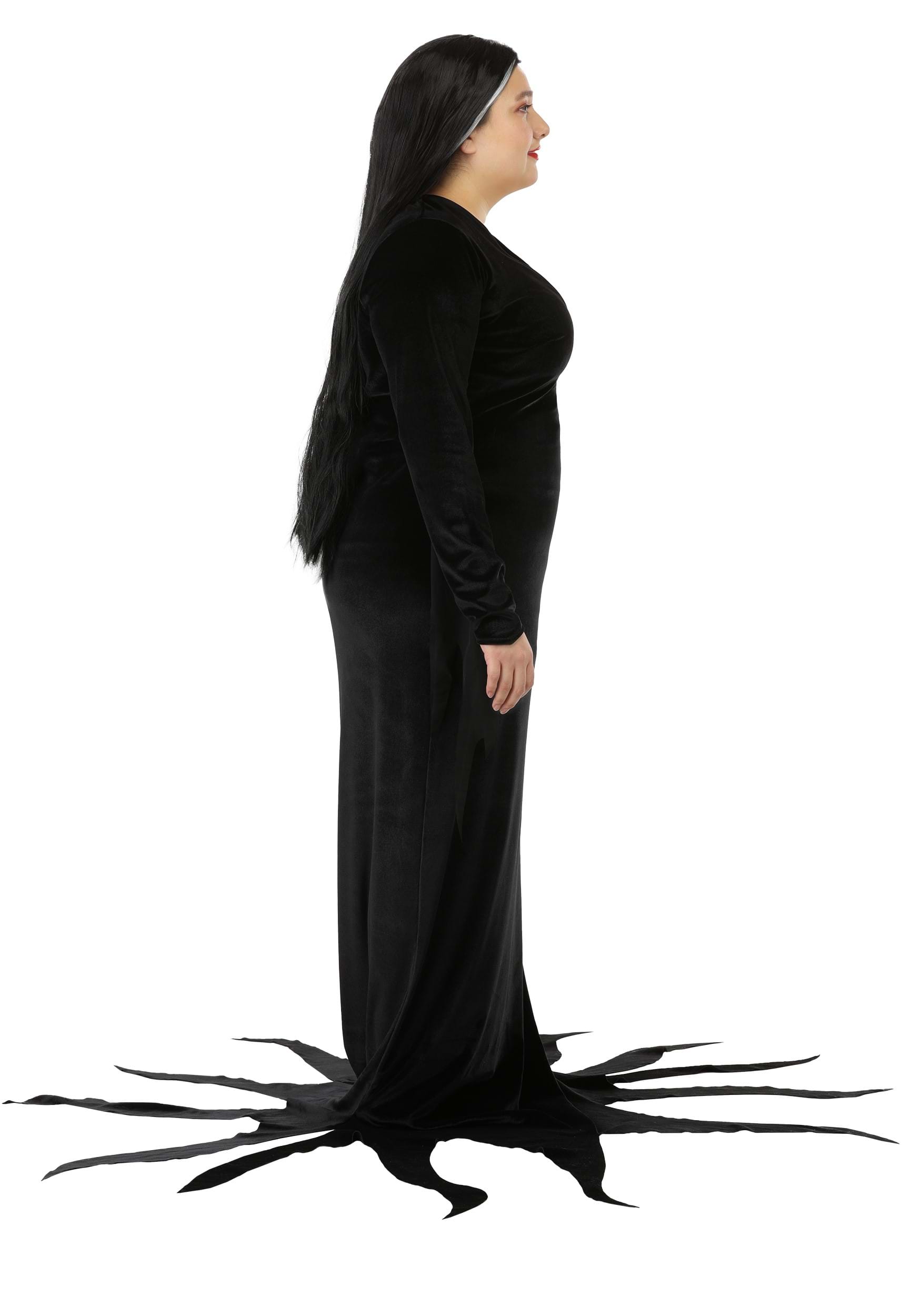 Plus Size Women's 1960s Morticia Addams Costume 5 Plus Size Women's 1960s Morticia Addams Costume