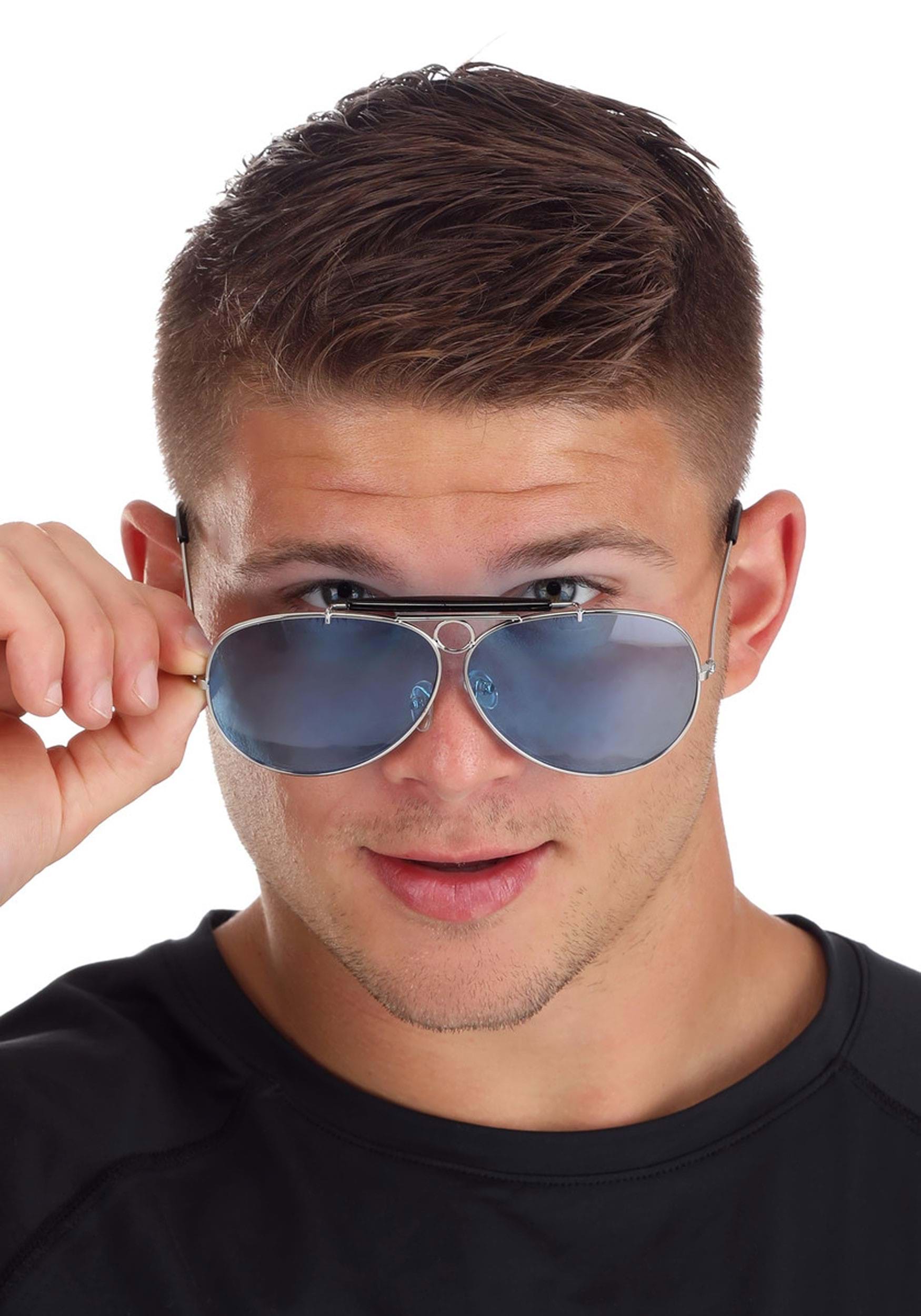 Police Silver and Black Glasses