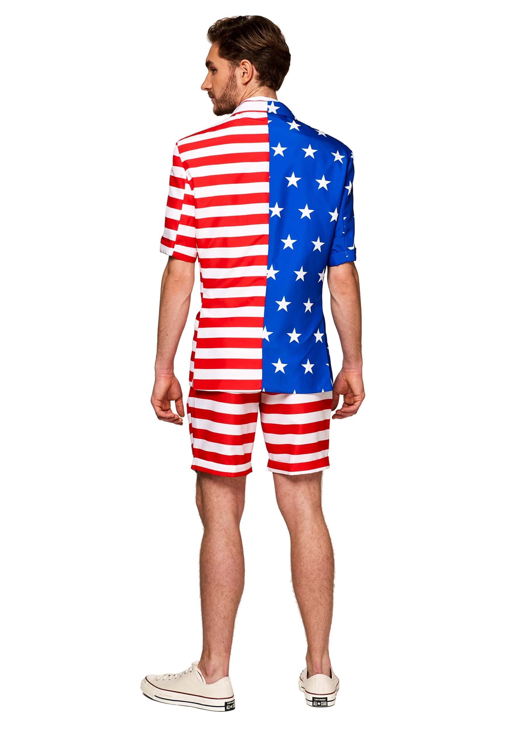 Men's Suitmeister Summer USA Flag Suit