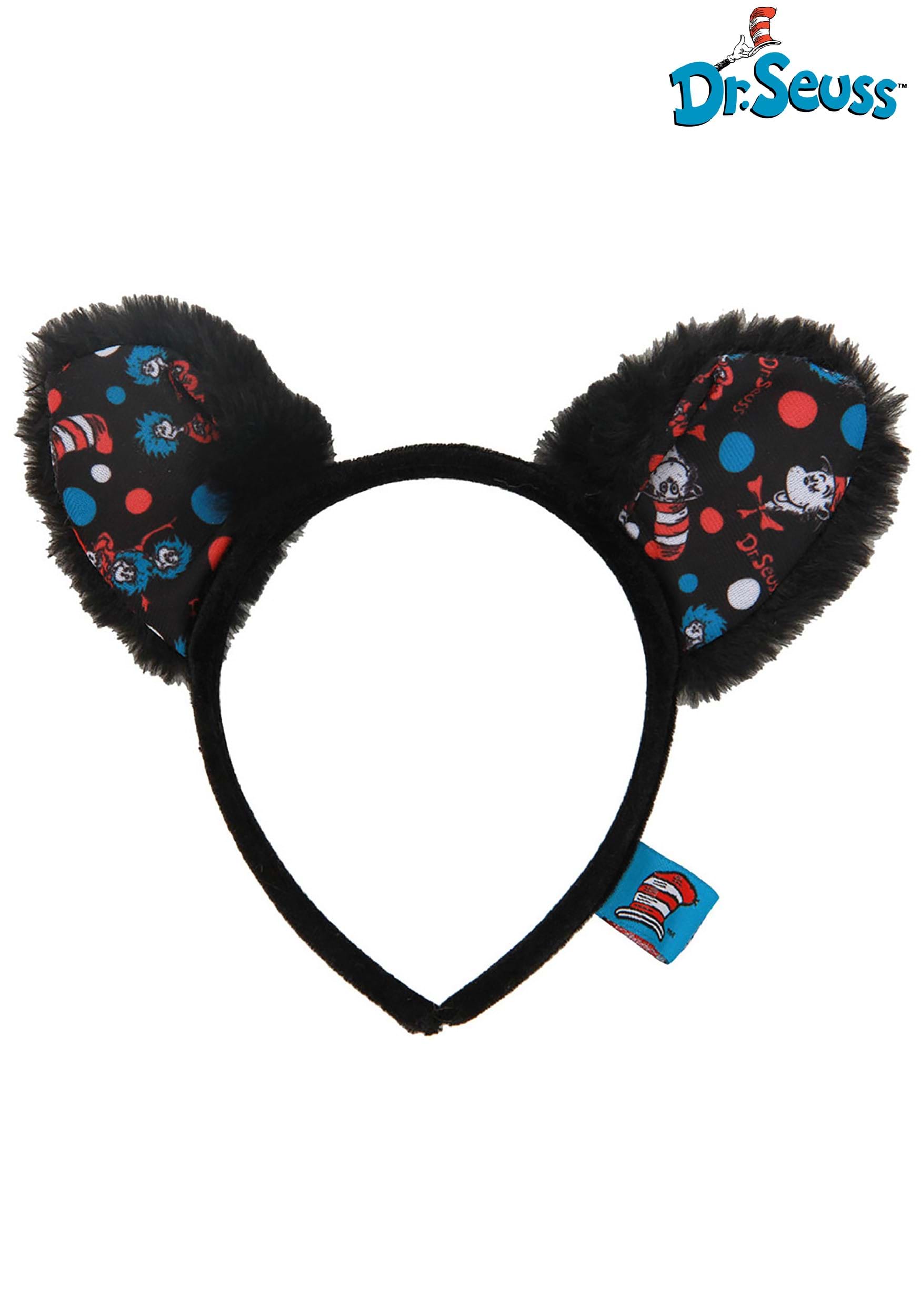 The Cat in the Hat Pattern Ears Headband