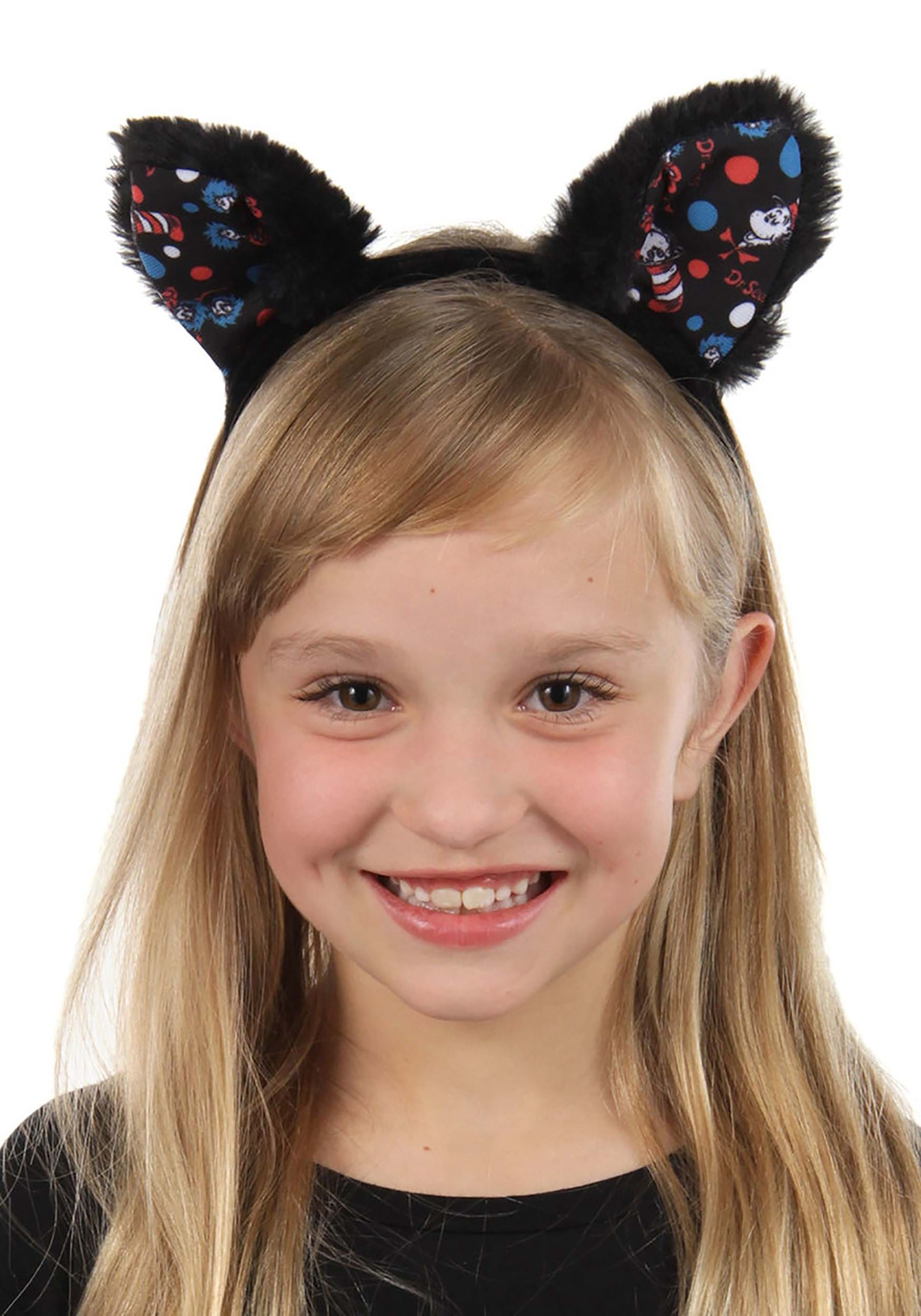 The Cat in the Hat Pattern Ears Headband