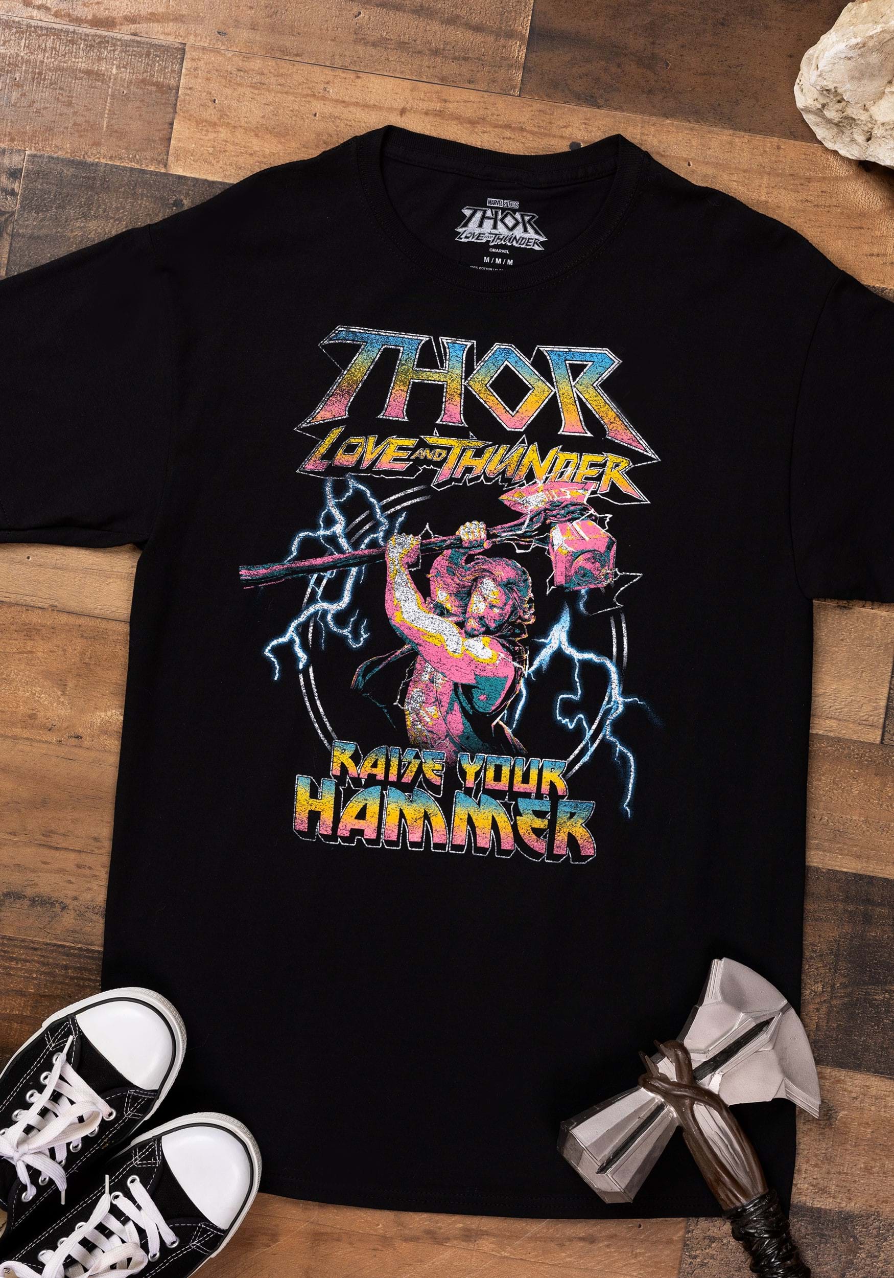 Adult Marvel Thor Raise Your Hammer T-Shirt