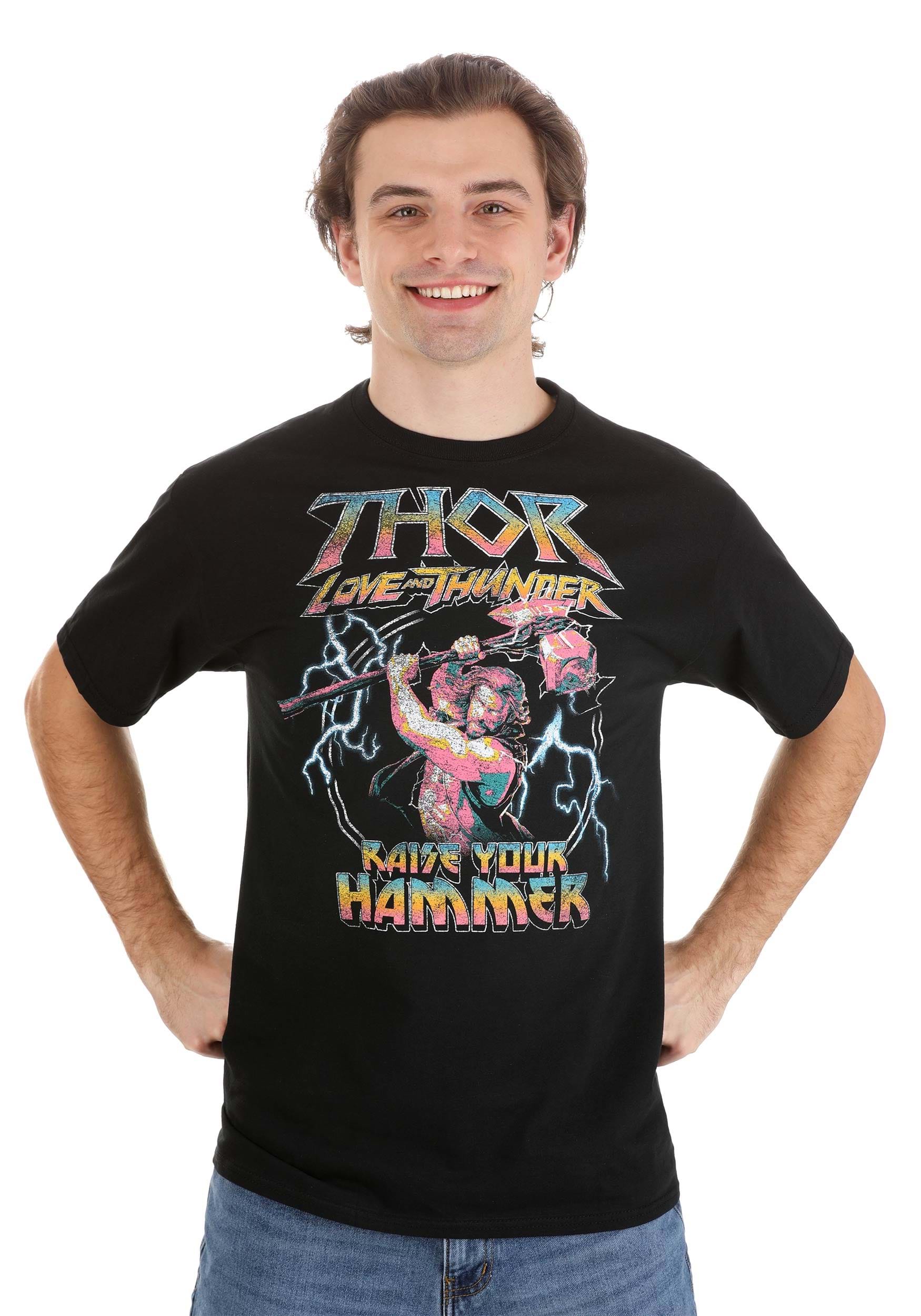 Adult Marvel Thor Raise Your Hammer T-Shirt