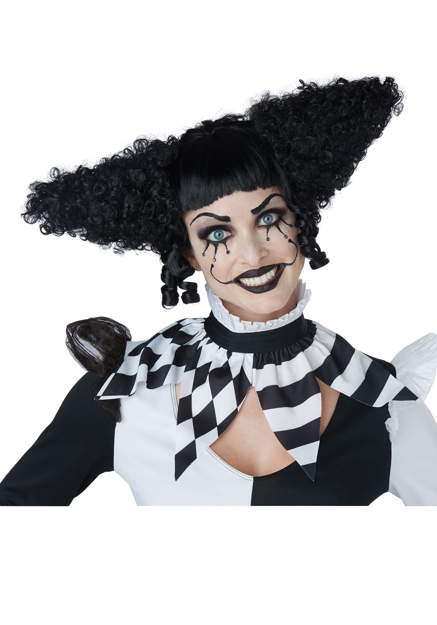 Creepy Clown Black Wig