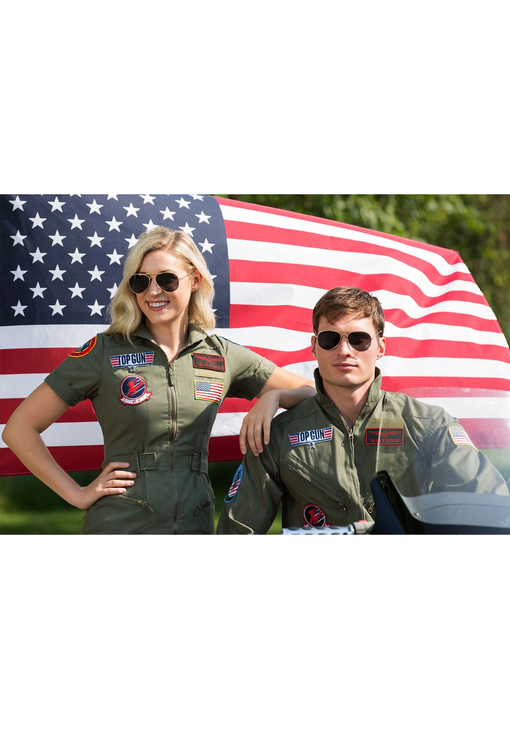 Womens Top Gun Flight Dress Costume