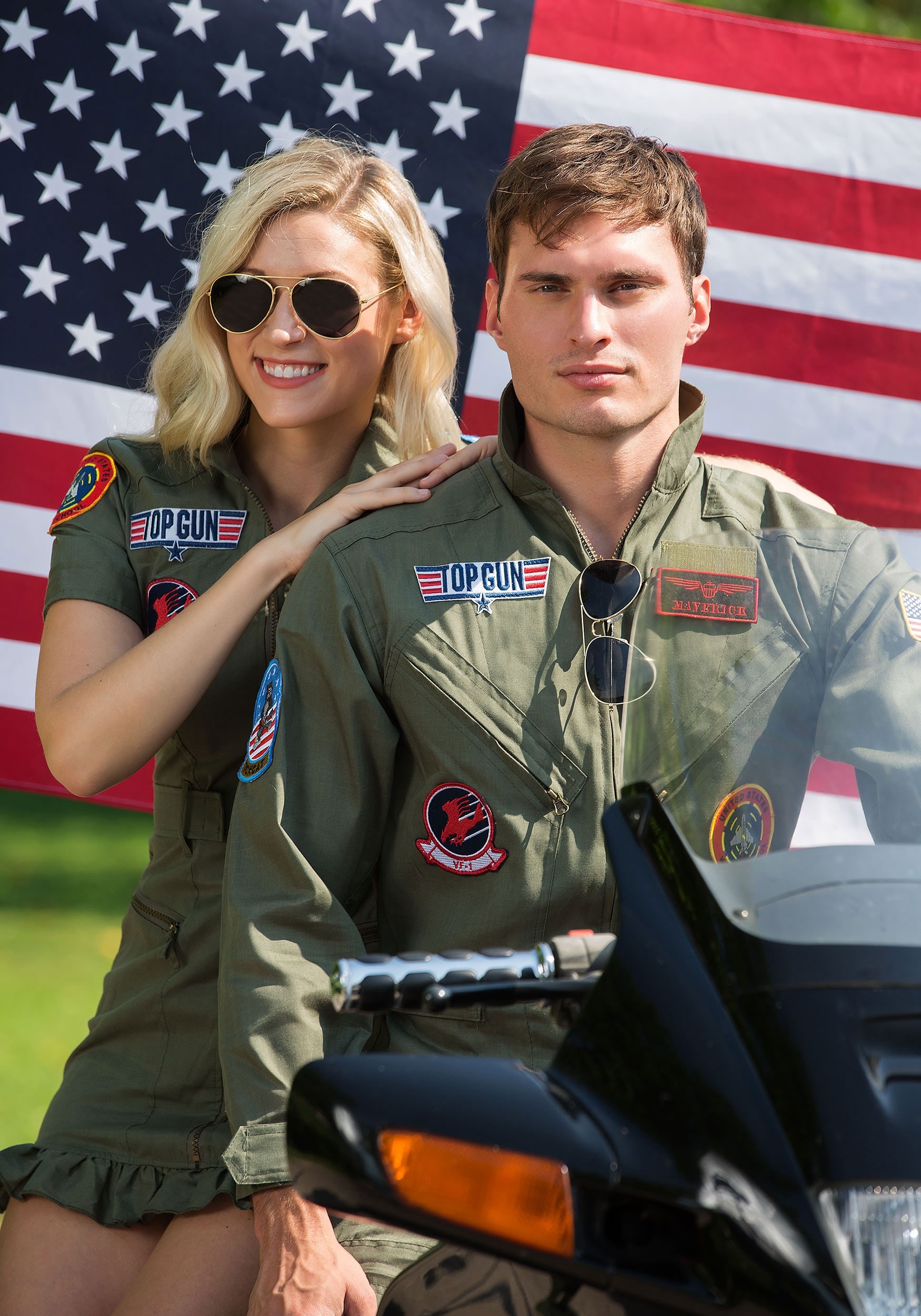 Womens Top Gun Flight Dress Costume