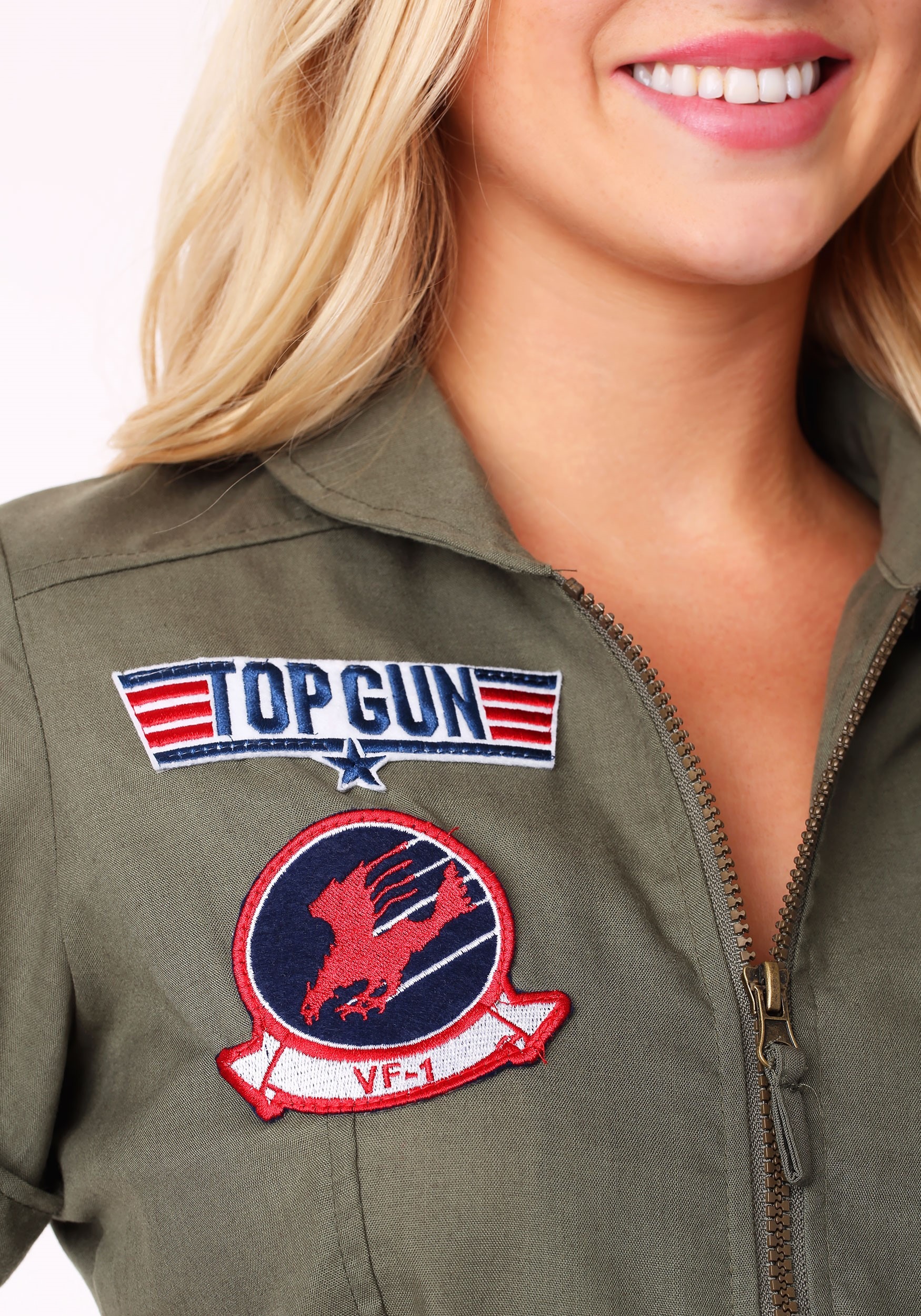 Womens Top Gun Flight Dress Costume