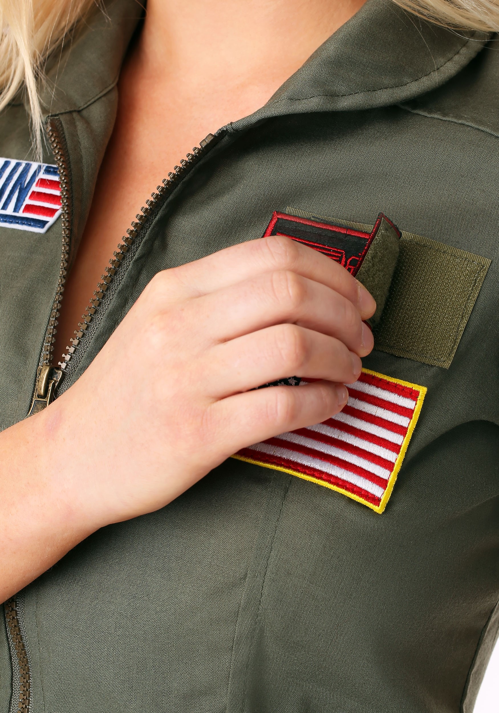 Womens Top Gun Flight Dress Costume