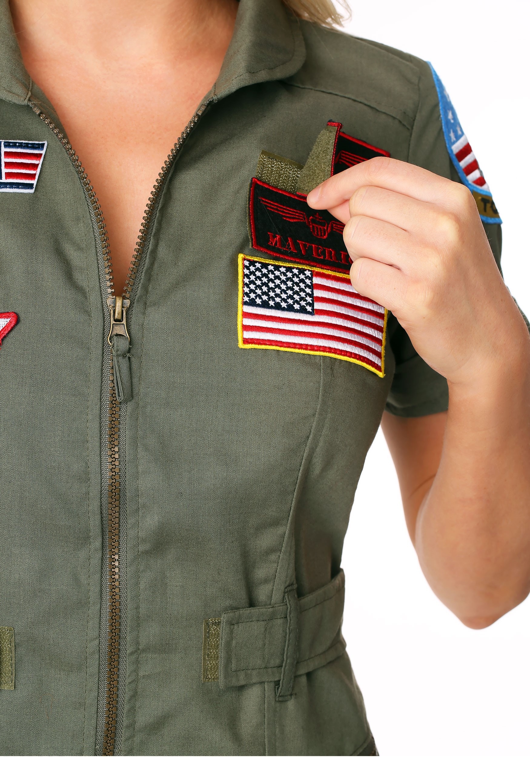 Womens Top Gun Flight Dress Costume