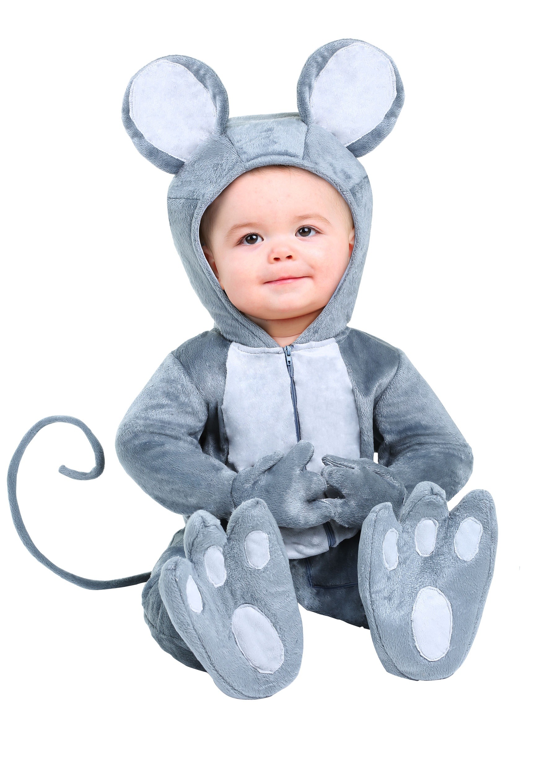 Grey Baby Mouse Costume for Infants