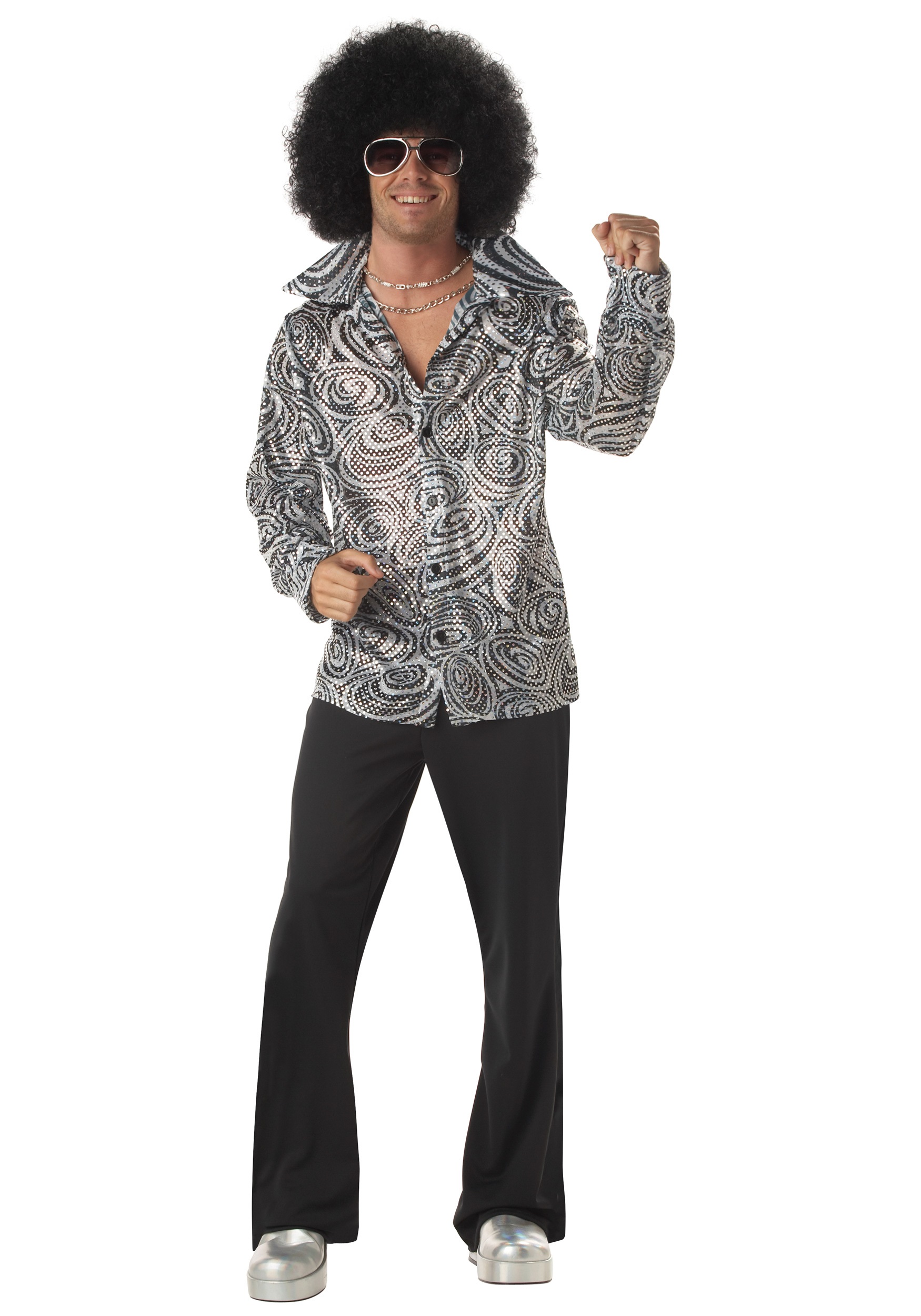 Men's Psychedelic Disco Shirt 1 Men's Psychedelic Disco Shirt