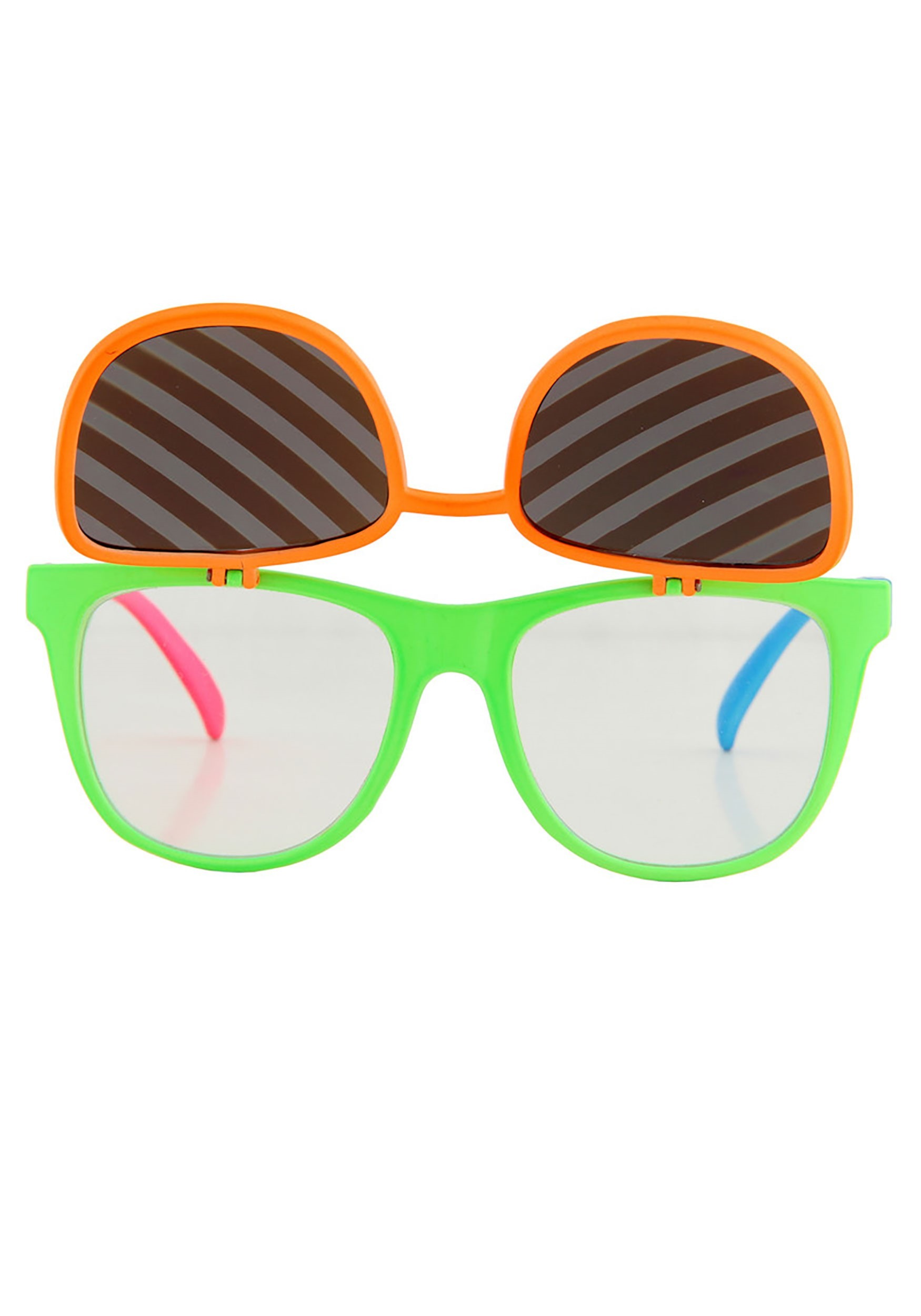 Neon Flip Up Sunglasses 2 Neon Flip Up Sunglasses