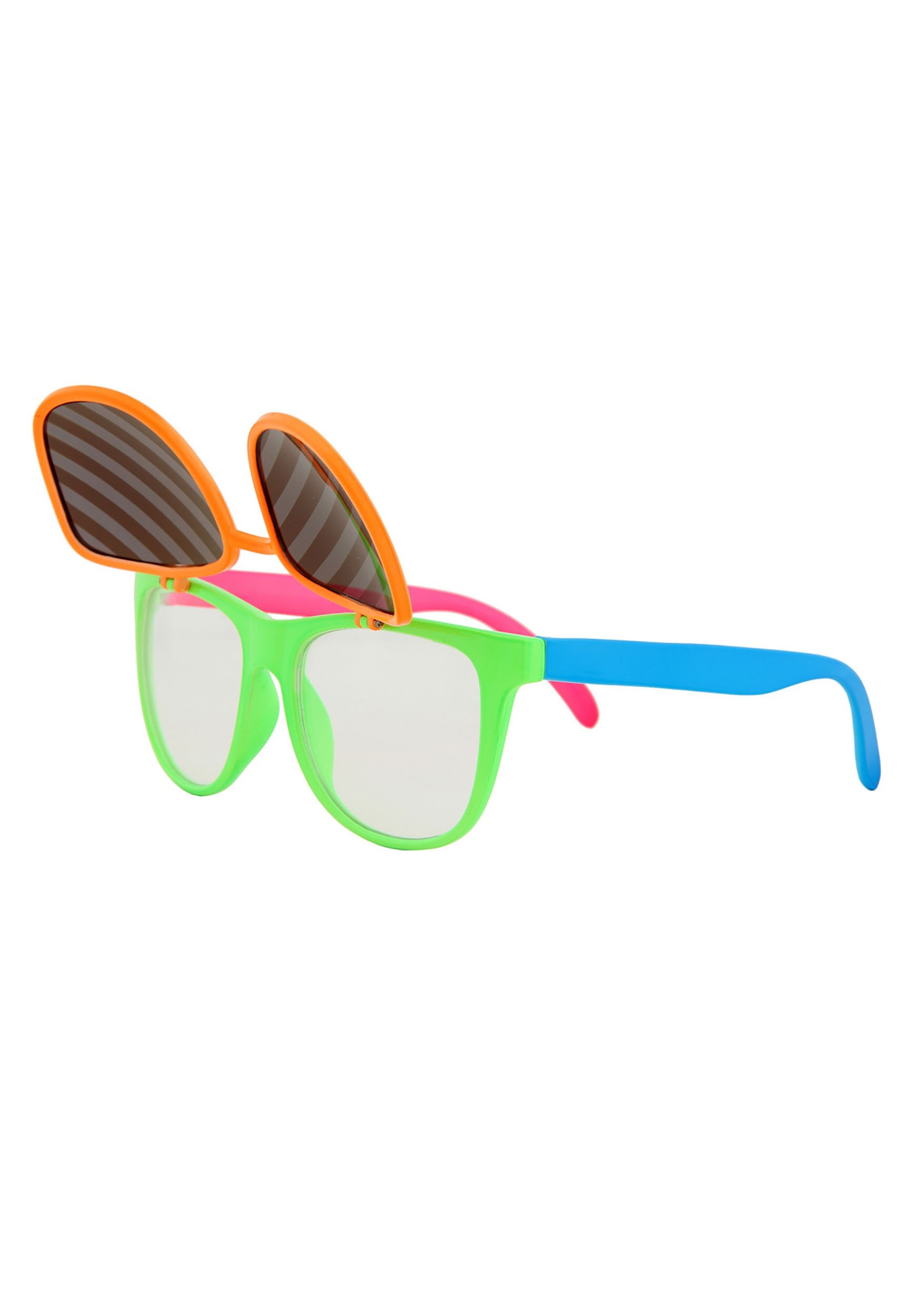 Neon Flip Up Sunglasses 5 Neon Flip Up Sunglasses