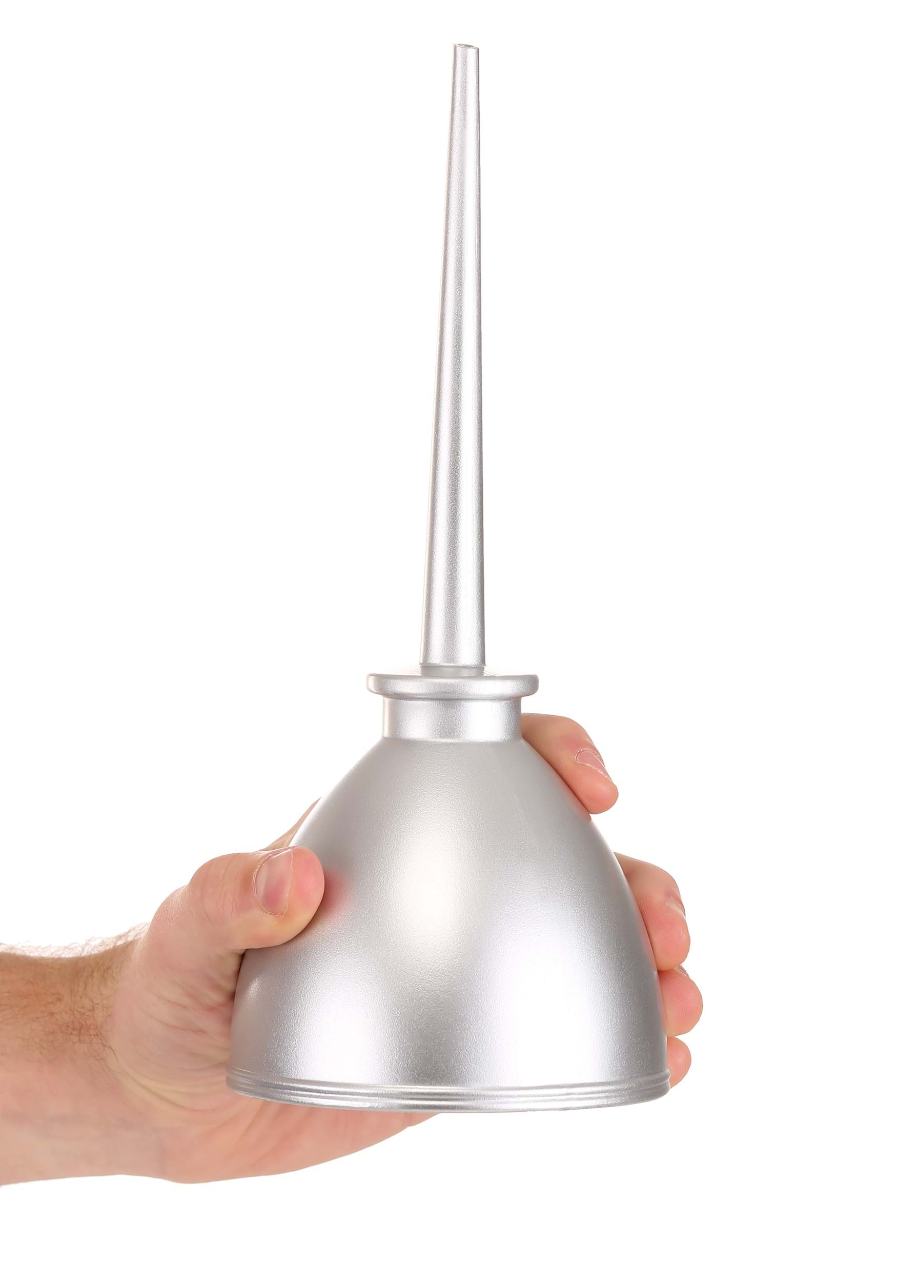 Silver Oil Can Accessory Prop
