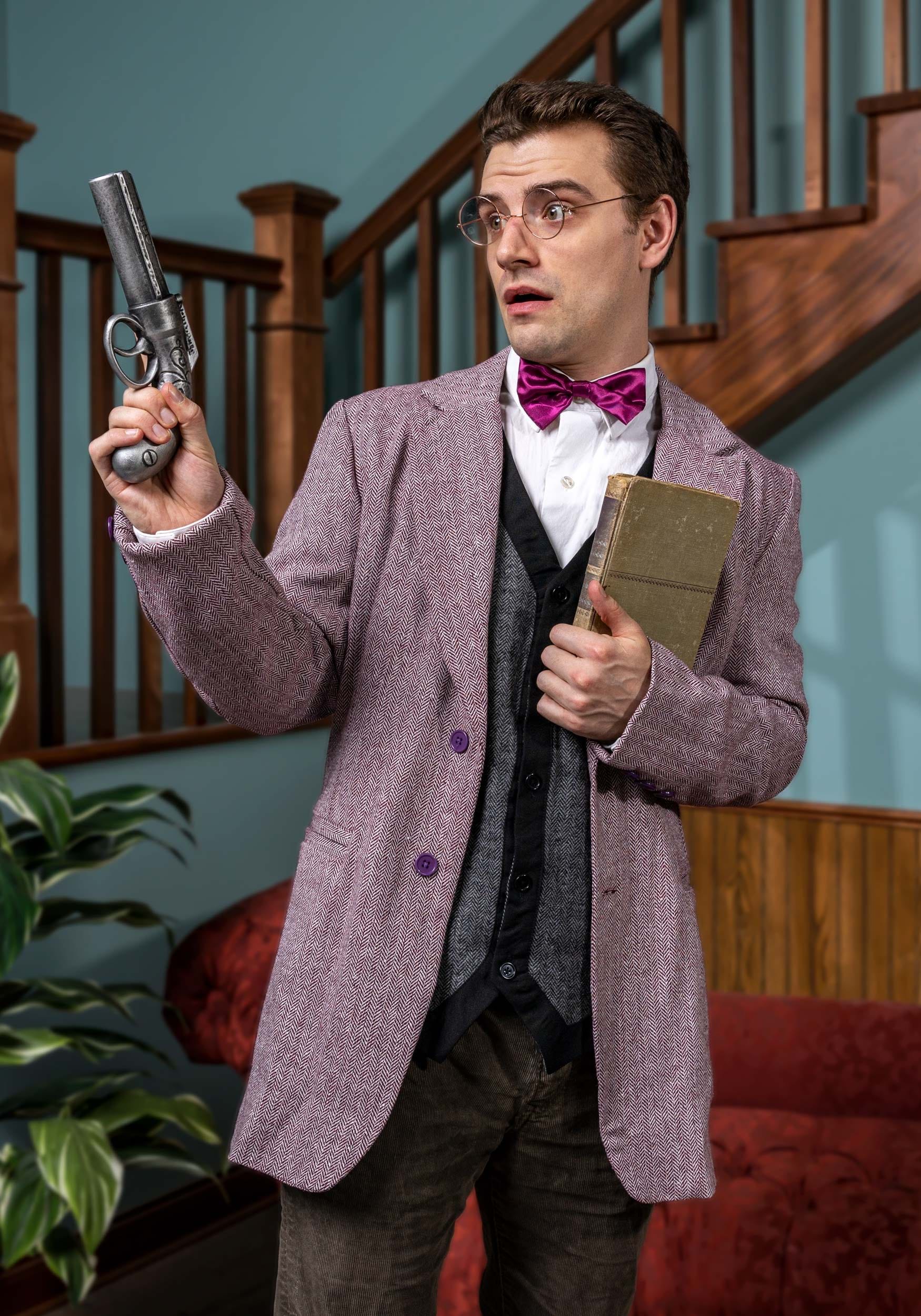 Adult Clue Professor Plum Costume 2 Adult Clue Professor Plum Costume