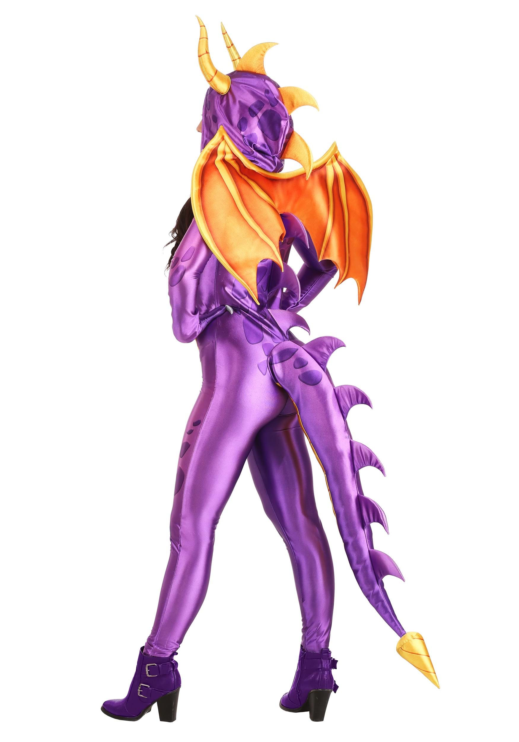 Women's Spyro the Dragon Costume Jumpsuit 2 Women's Spyro the Dragon Costume Jumpsuit