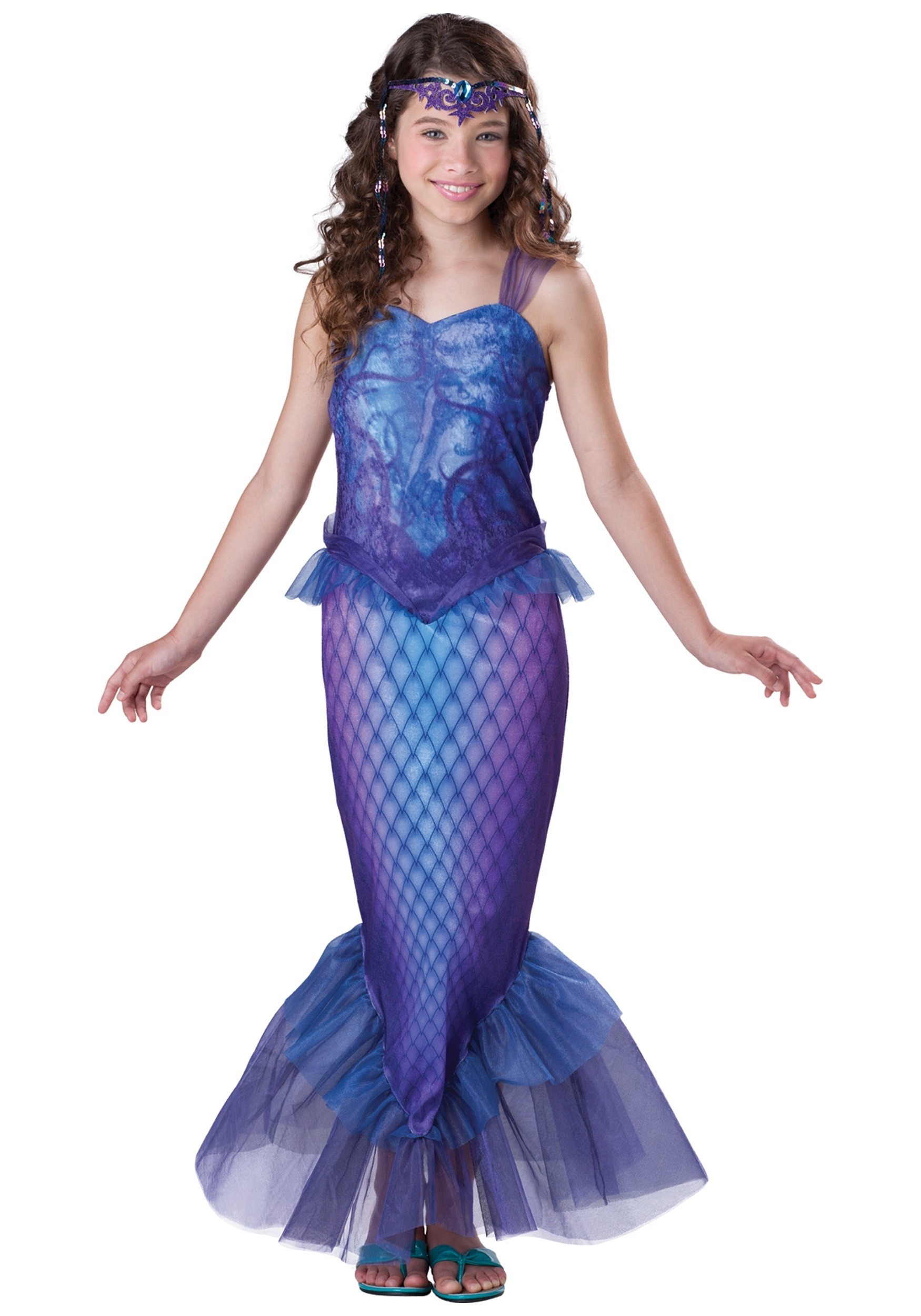 Mysterious Mermaid Girl's Tween Costume