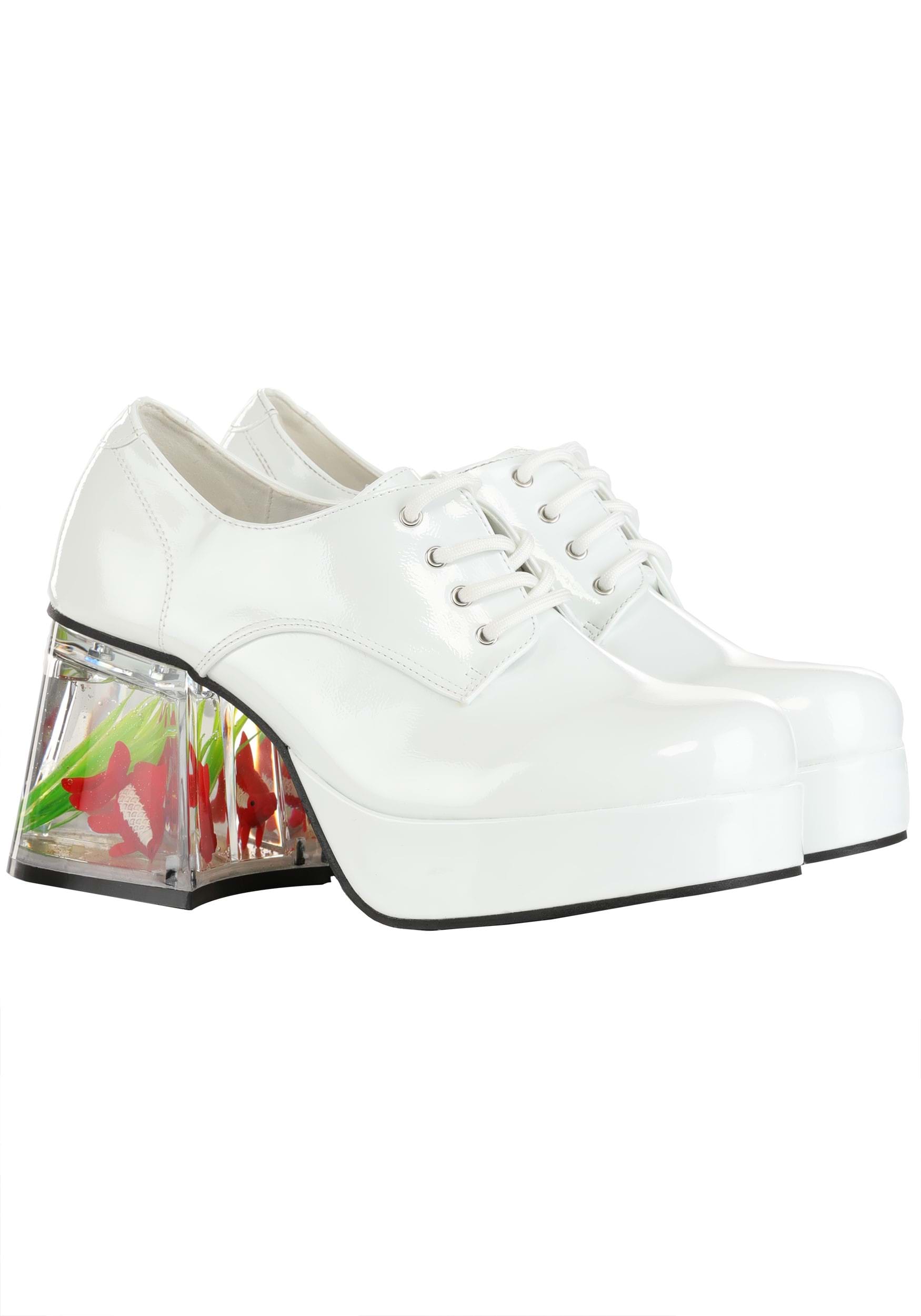 White Goldfish Pimp Adult Shoes 1 White Goldfish Pimp Adult Shoes