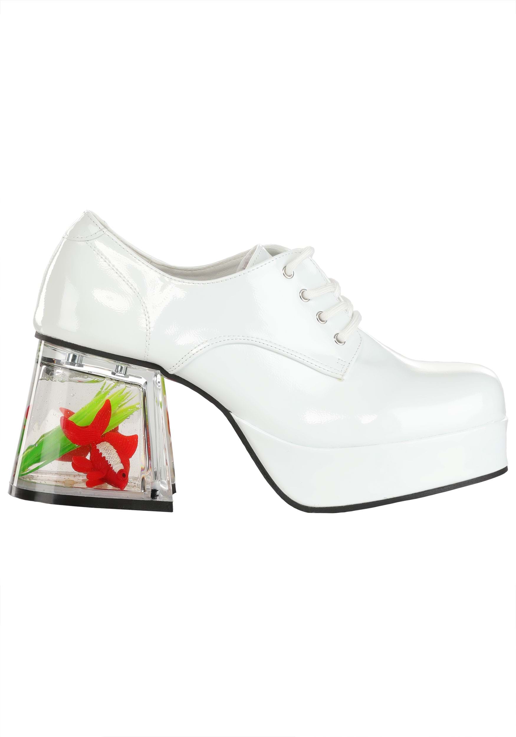 White Goldfish Pimp Adult Shoes 2 White Goldfish Pimp Adult Shoes