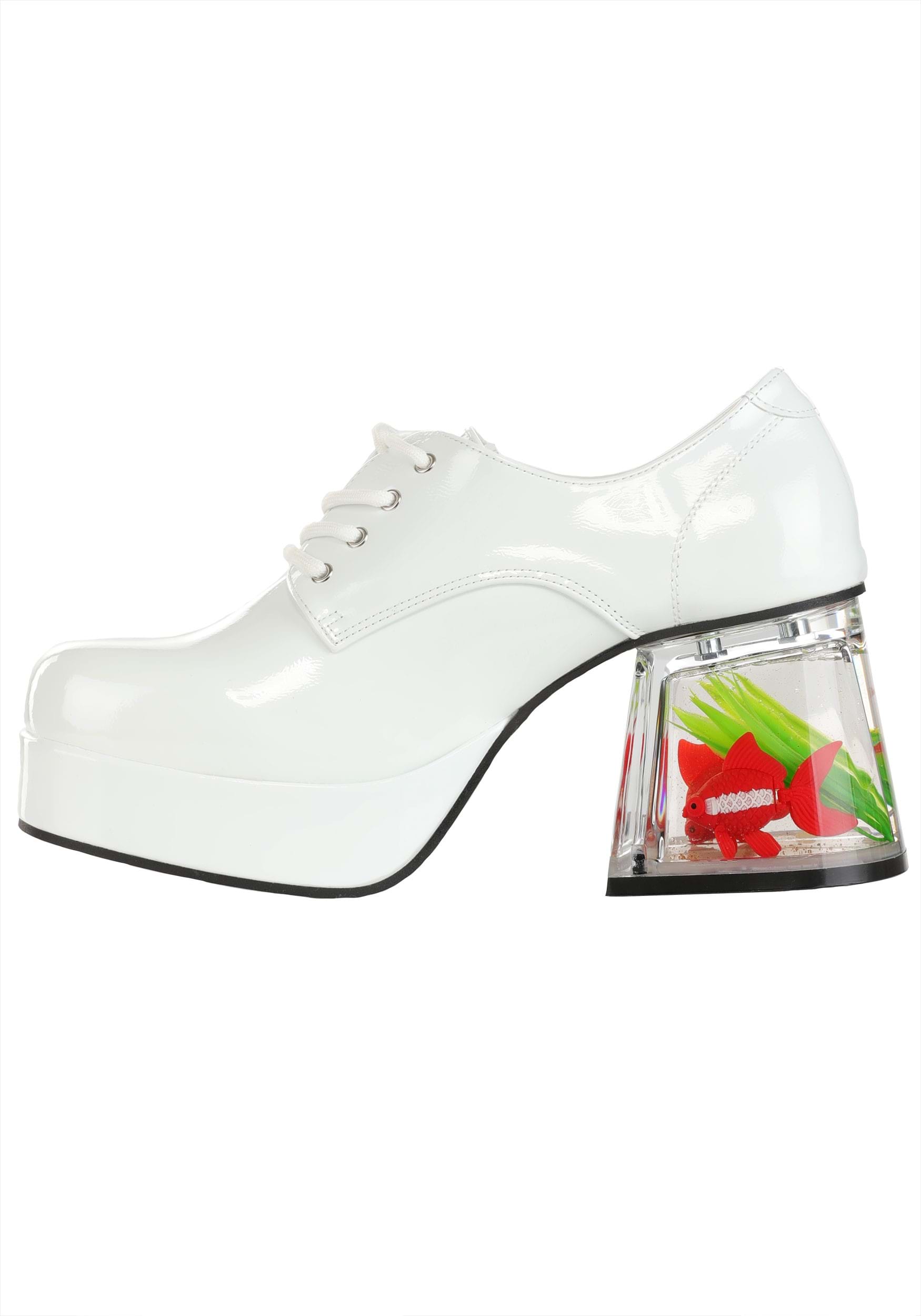 White Goldfish Pimp Adult Shoes 3 White Goldfish Pimp Adult Shoes