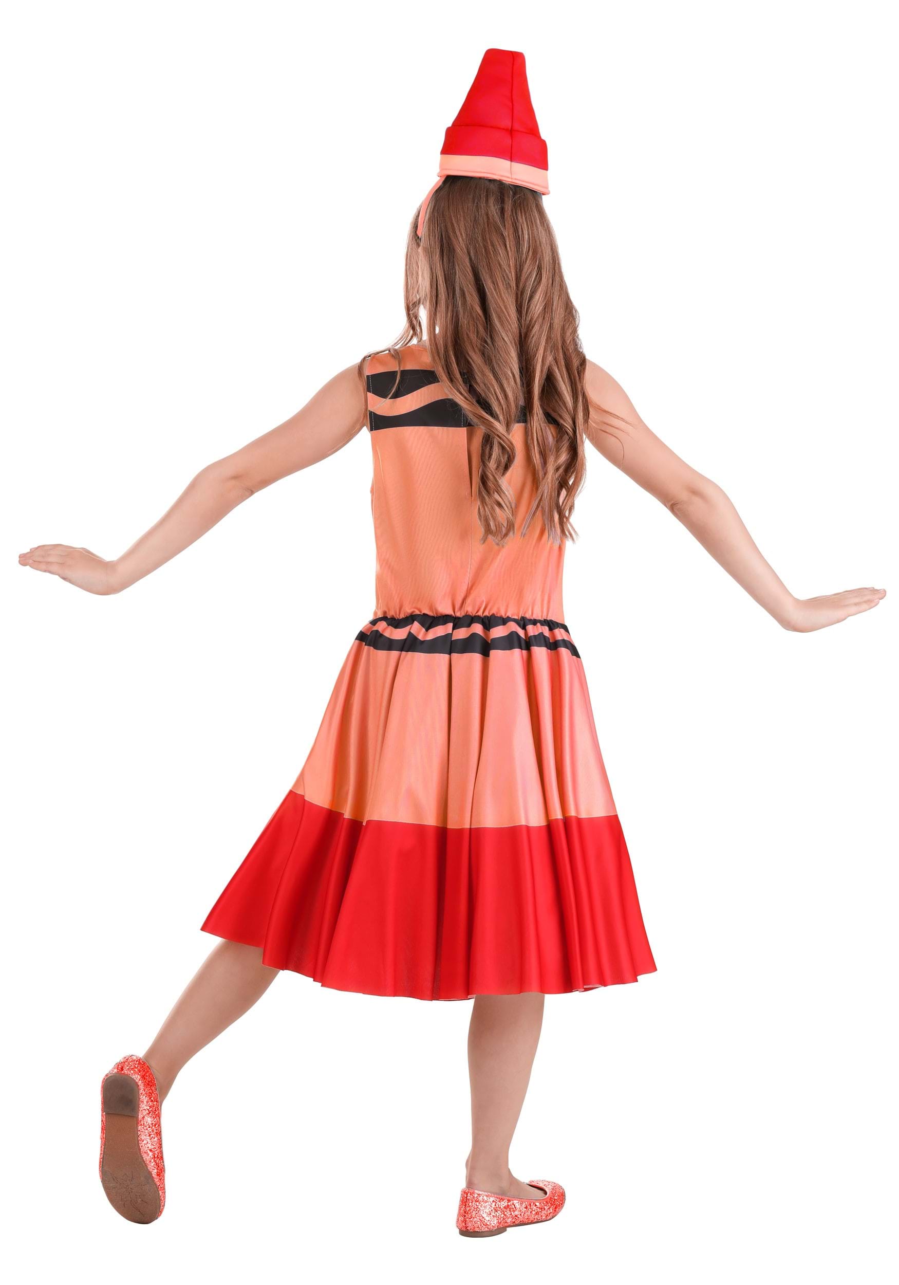 Red Crayon Costume Dress for Kids
