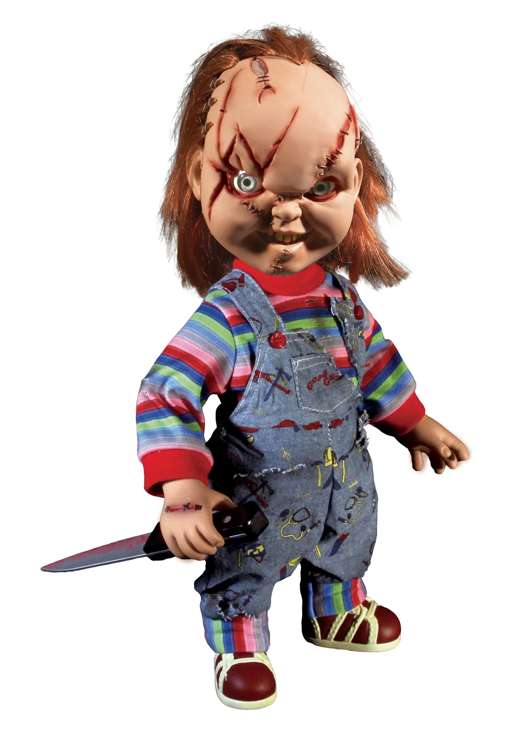 Chucky Scarred 15" Talking Good Guy Doll from Mezco Toyz
