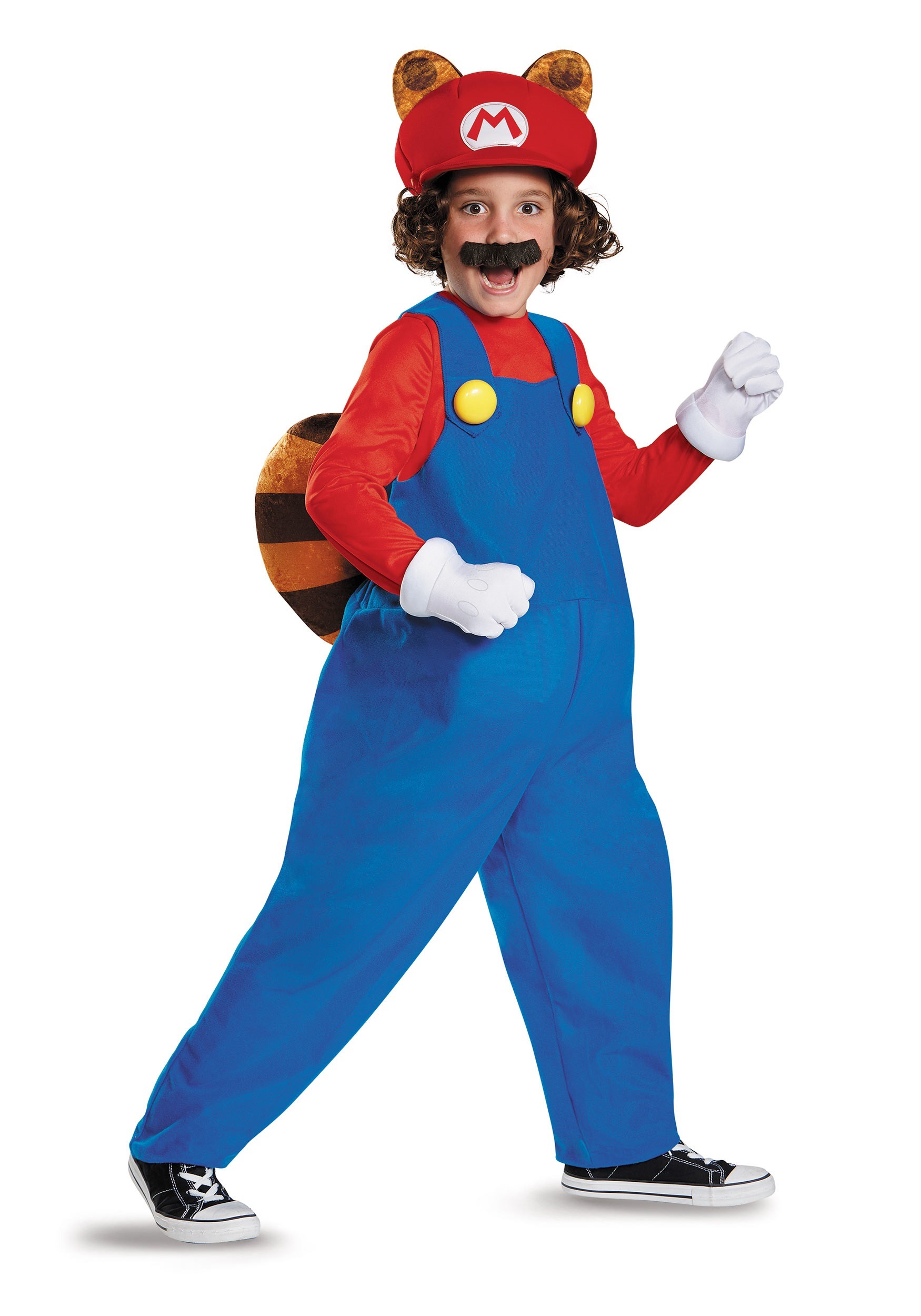 Kids Deluxe Mario Raccoon Costume
