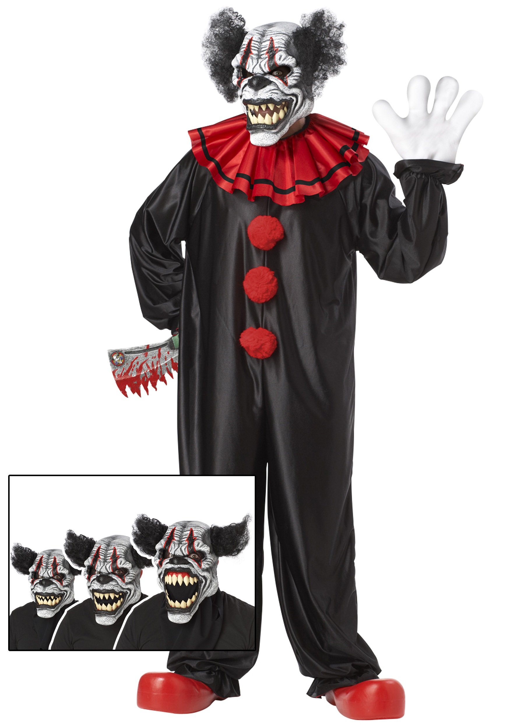 Scary Last Laugh Clown Costume 1 Scary Last Laugh Clown Costume