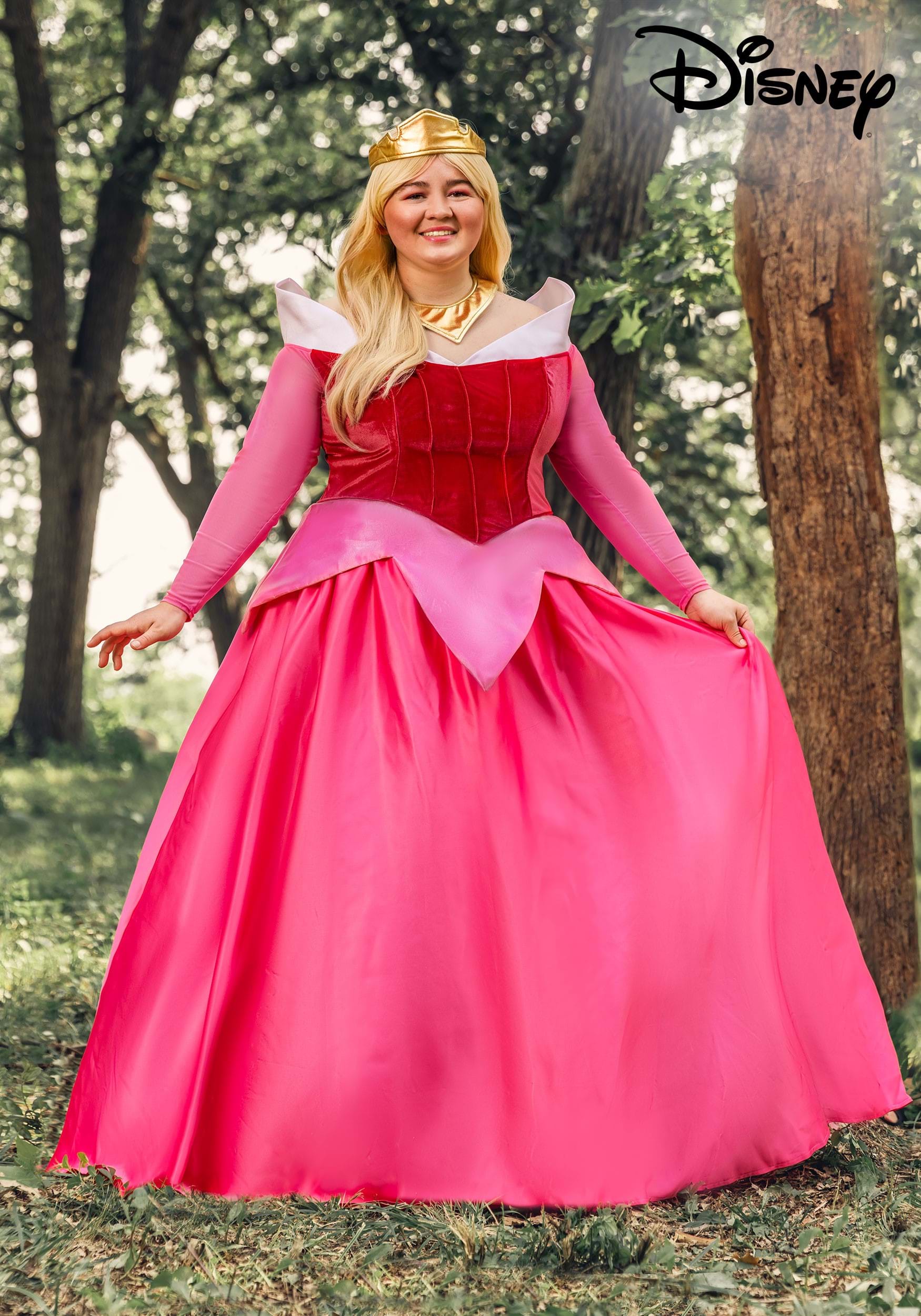 Women's Plus Size Disney Sleeping Beauty Premium Aurora Costume