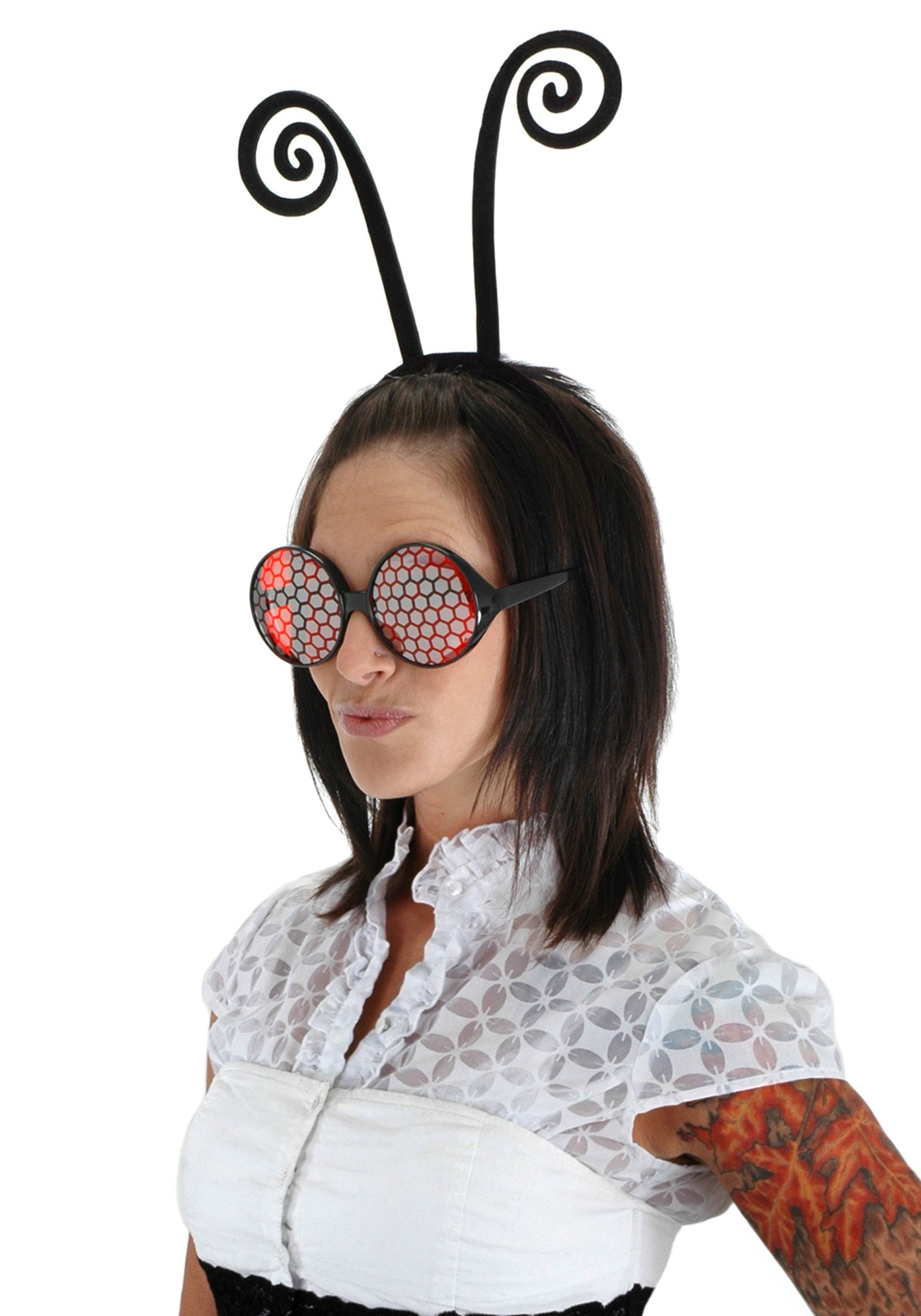 Black Antenna Costume Headband Accessory