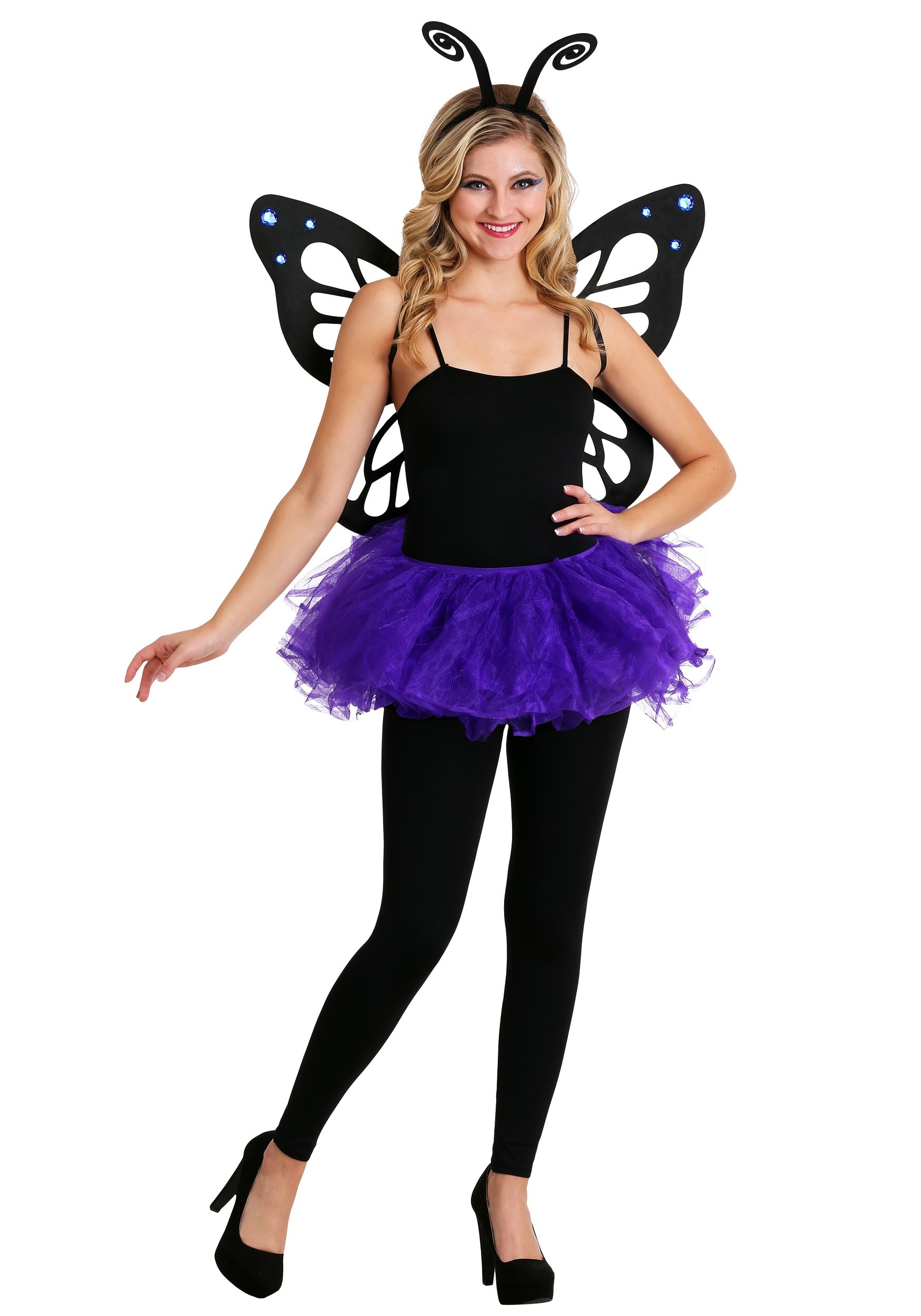 Black Antenna Costume Headband Accessory