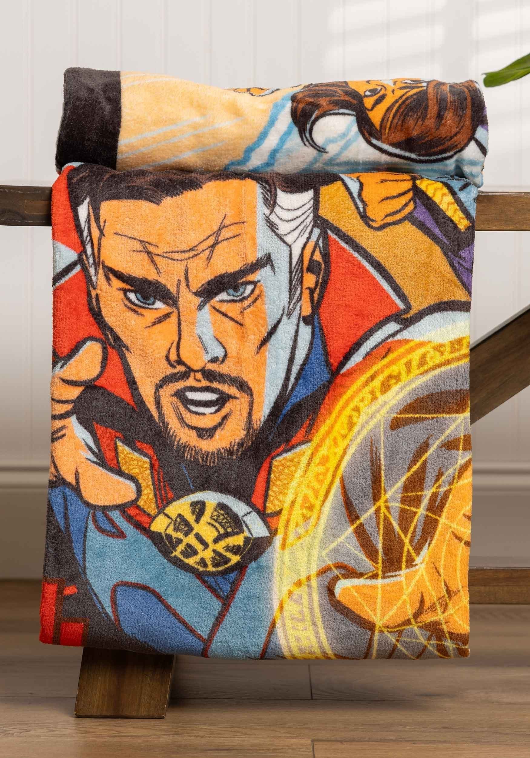Doctor Strange Comic Madness Throw Blanket 4 Doctor Strange Comic Madness Throw Blanket