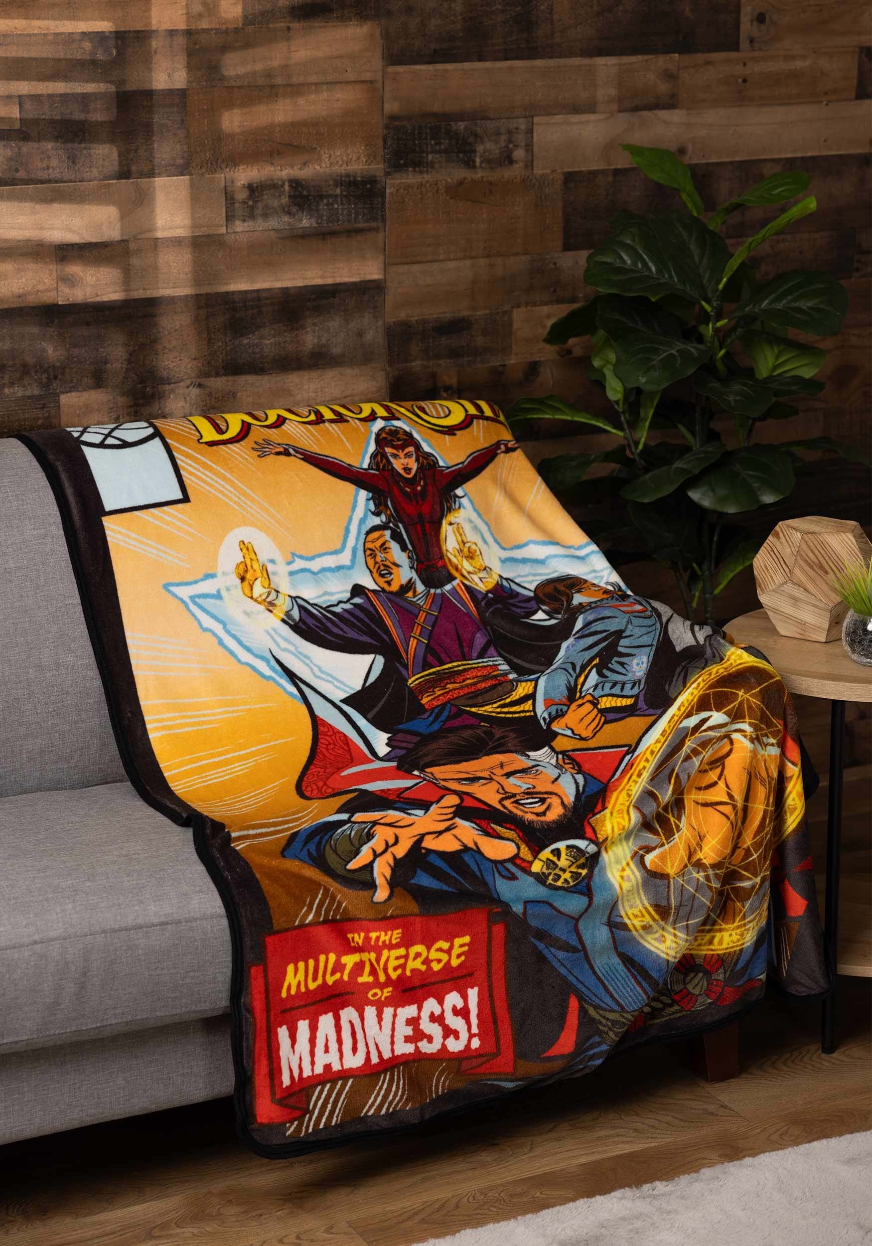 Doctor Strange Comic Madness Throw Blanket 5 Doctor Strange Comic Madness Throw Blanket