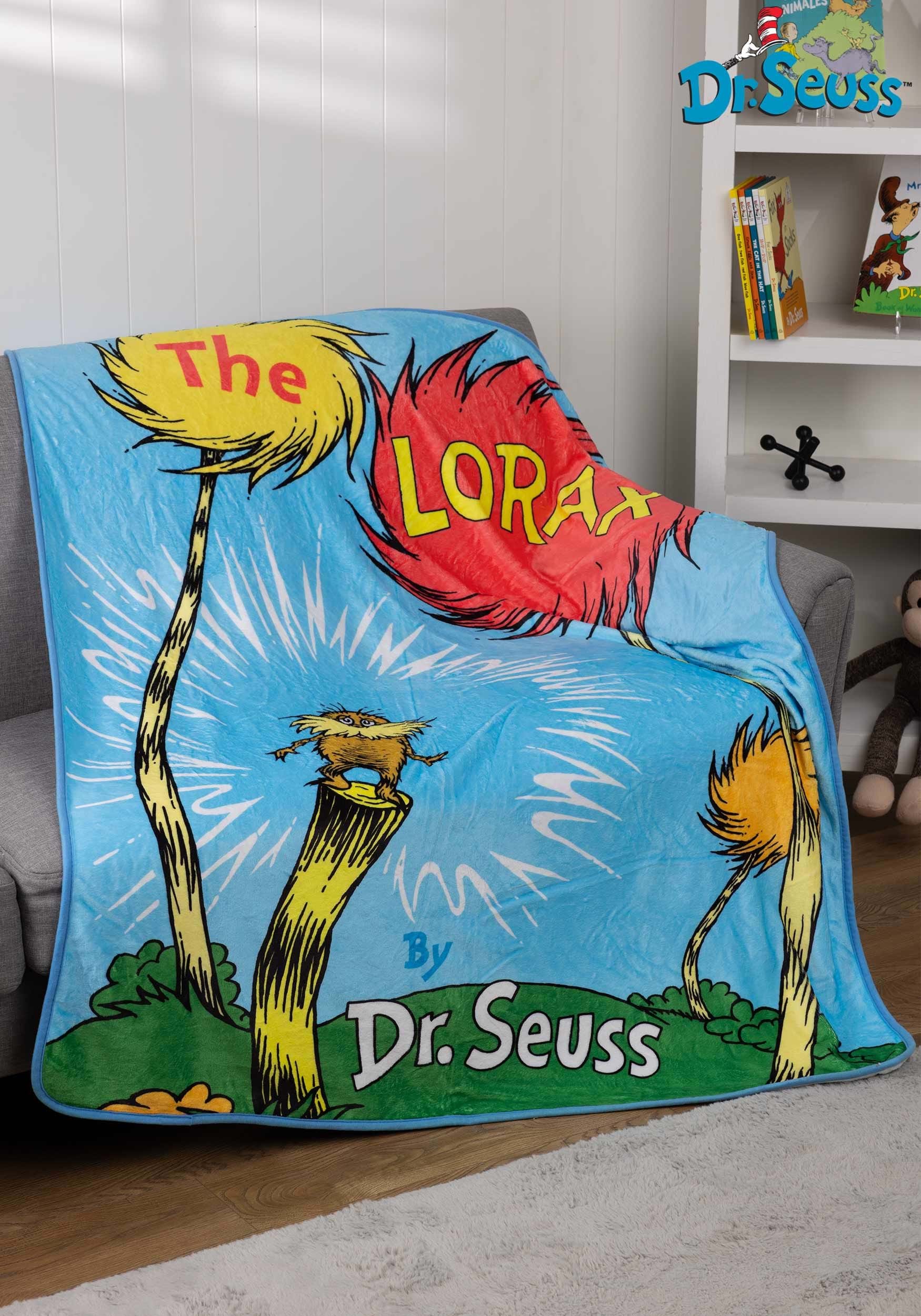 The Lorax 60x48 Throw Blanket 1 The Lorax 60x48 Throw Blanket