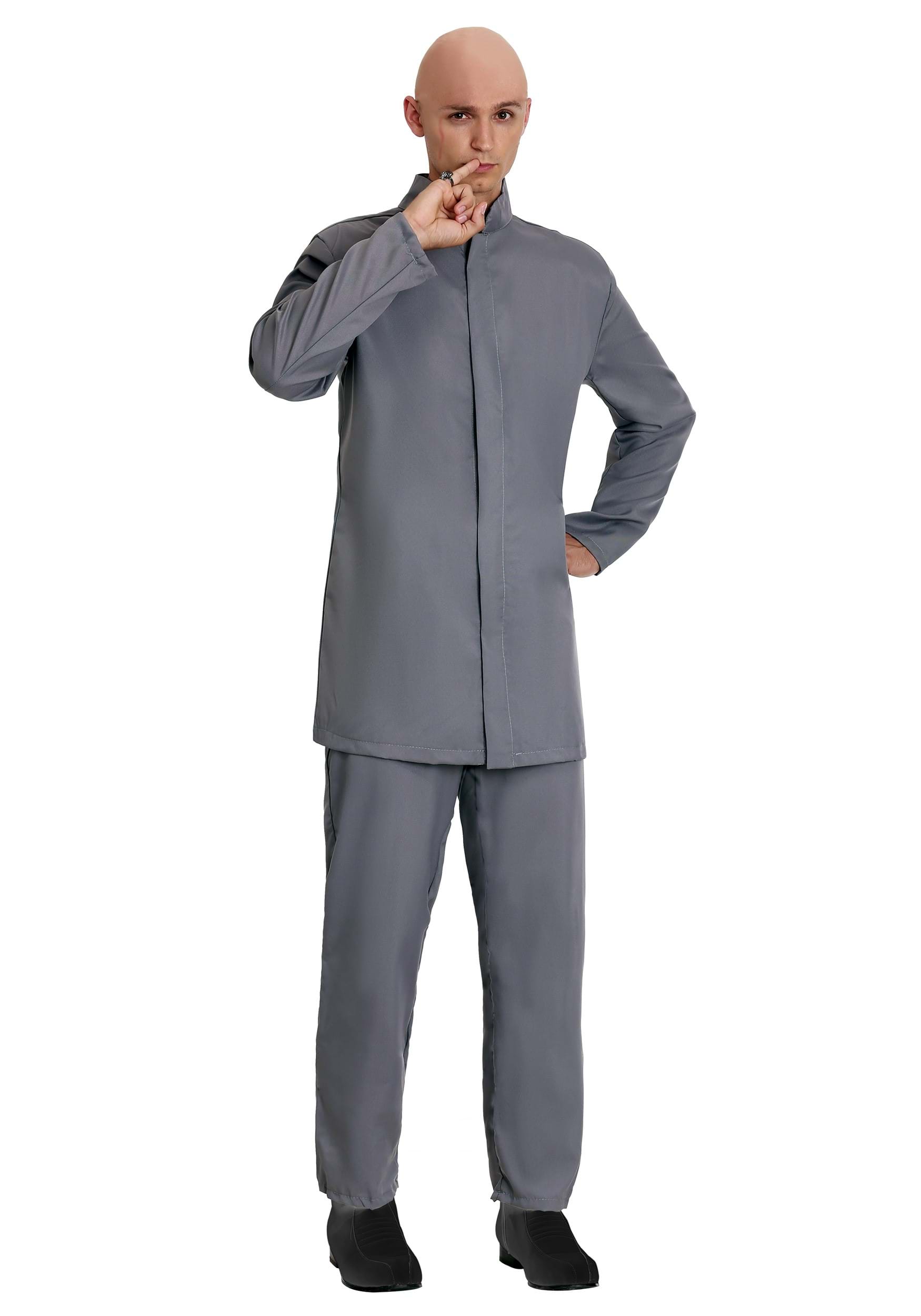 Men's Deluxe Evil Gray Suit Costume