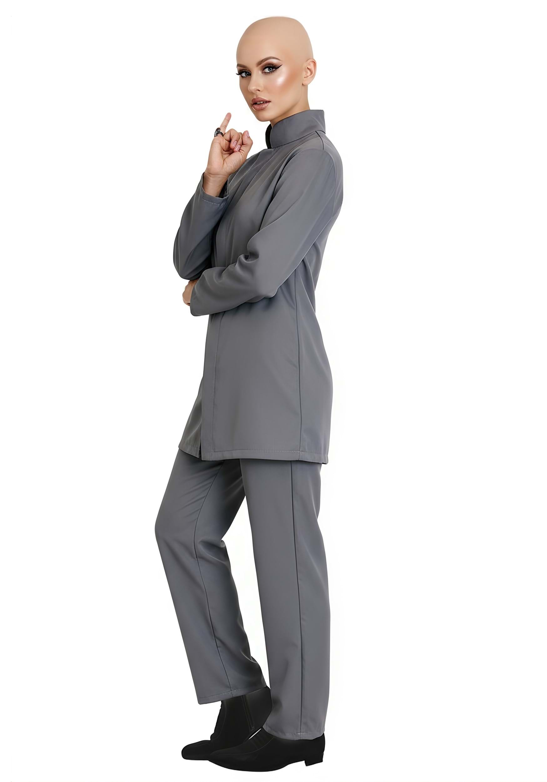 Men's Deluxe Evil Gray Suit Costume
