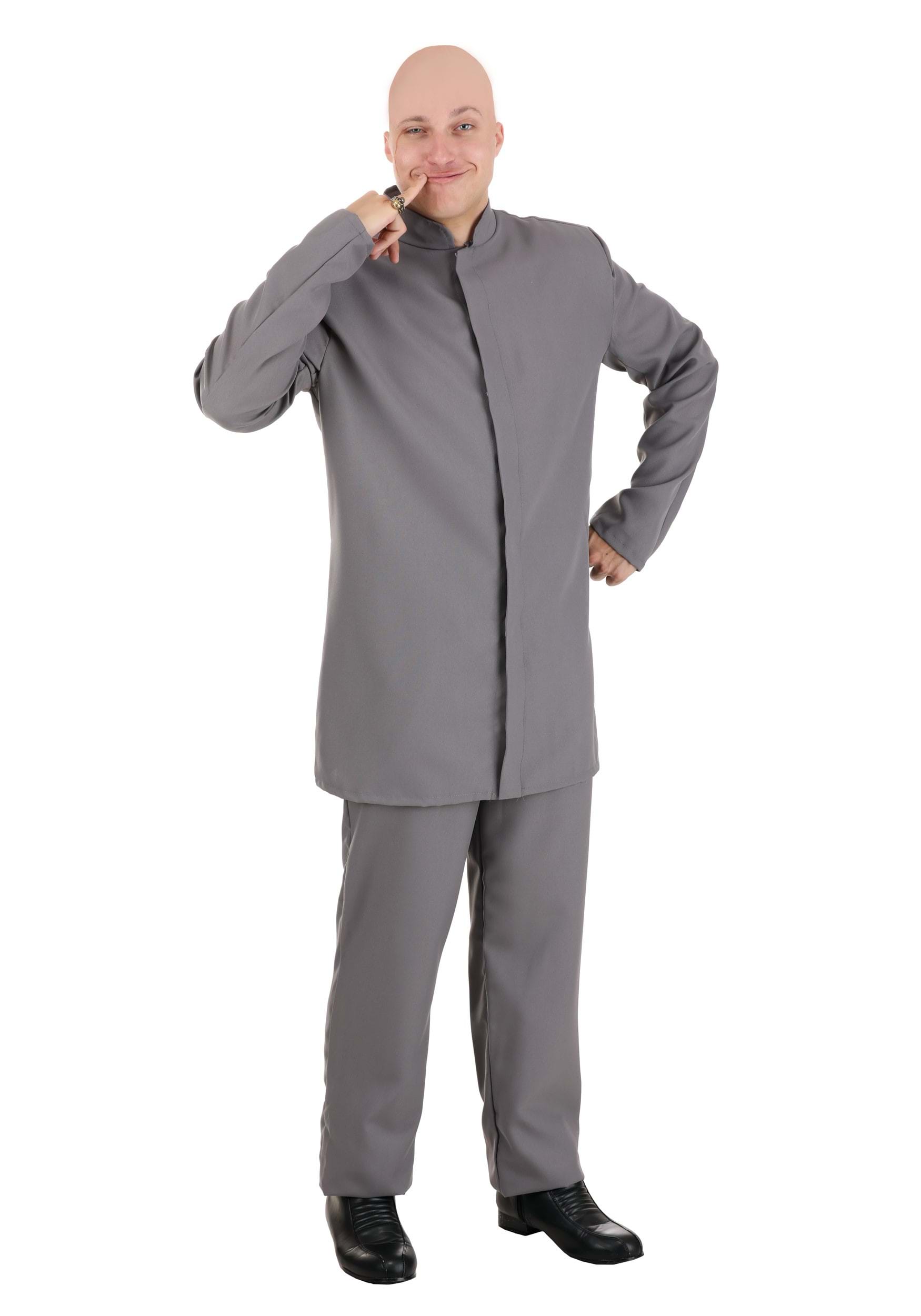 Men's Deluxe Evil Gray Suit Costume