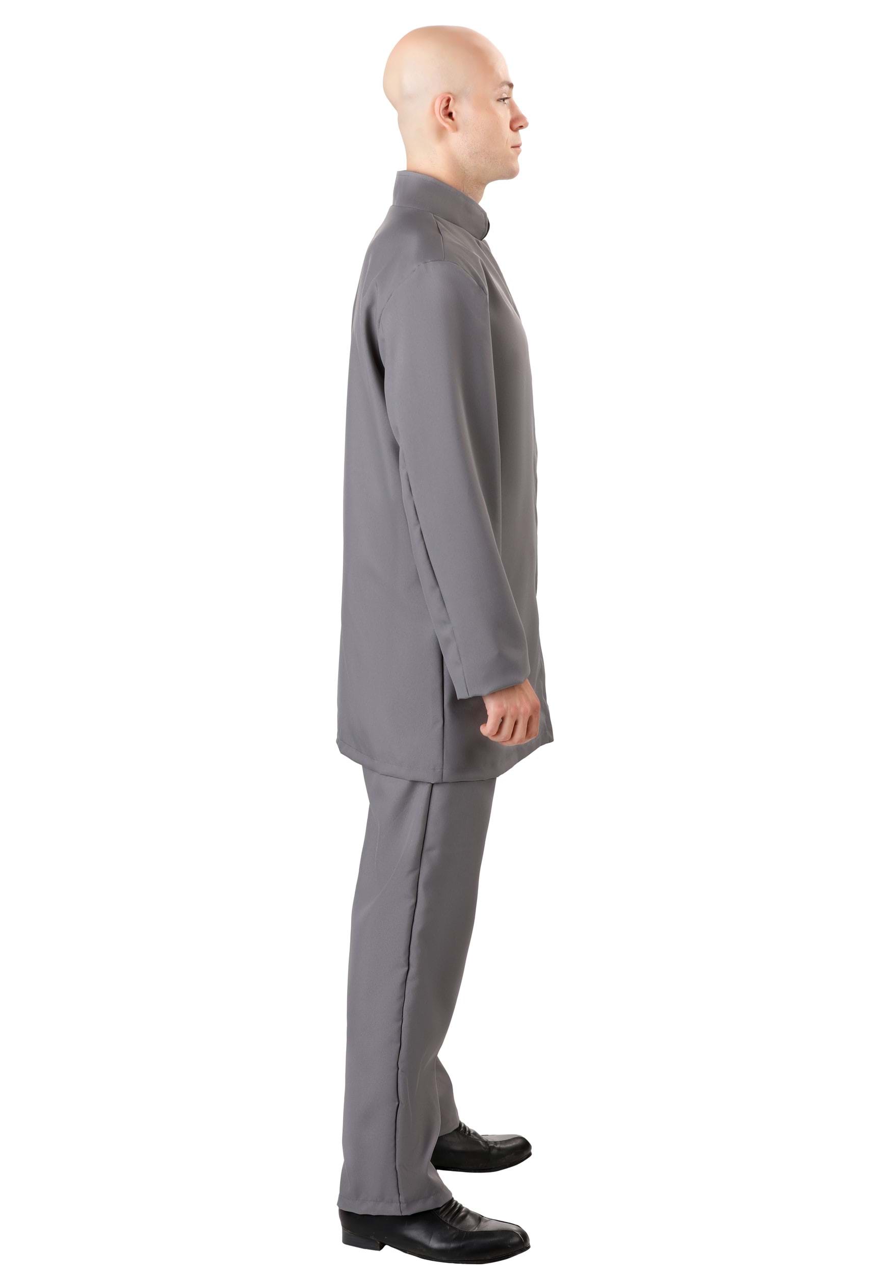 Men's Deluxe Evil Gray Suit Costume