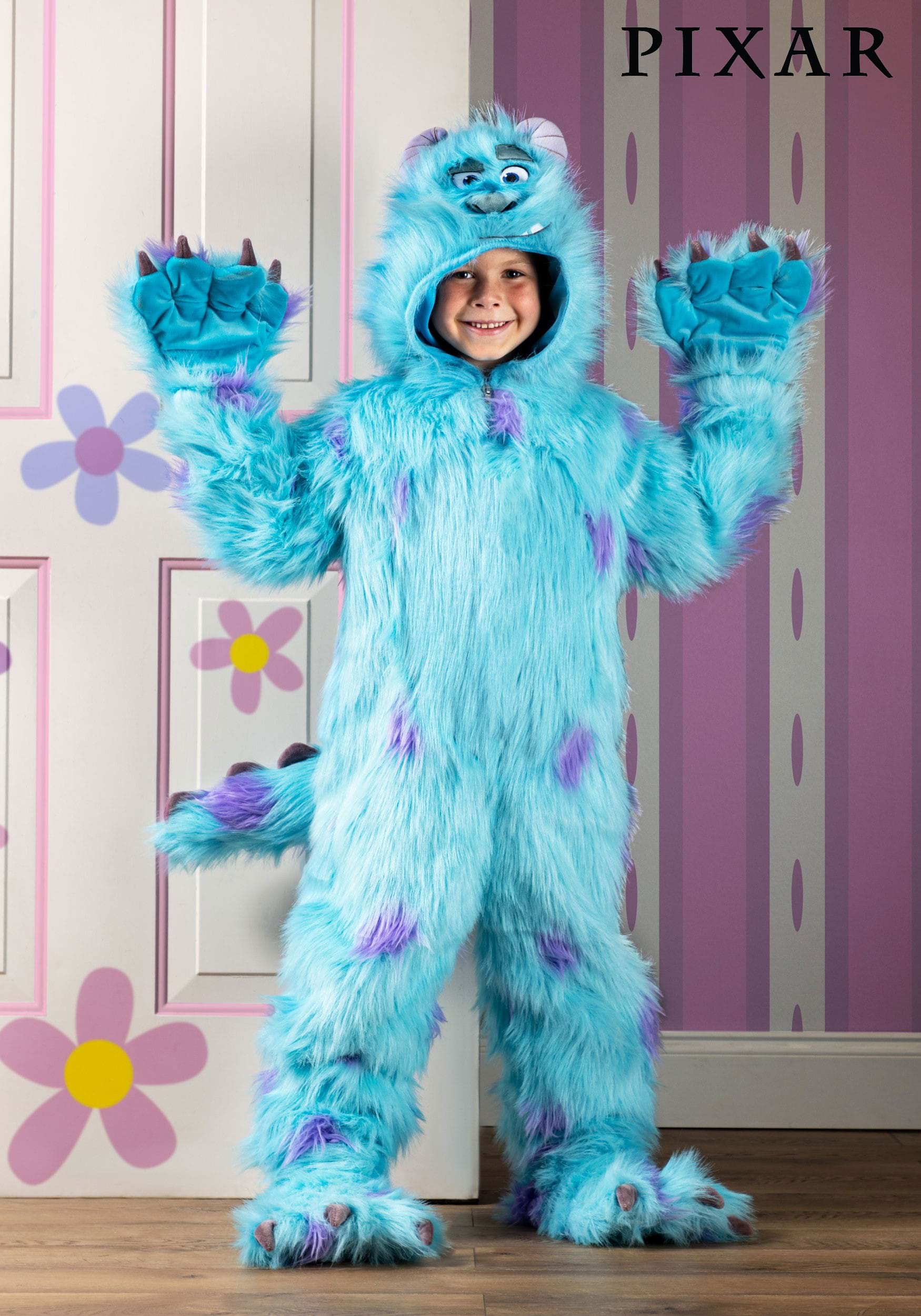 Hooded Monsters Inc Kid's Sulley Costume
