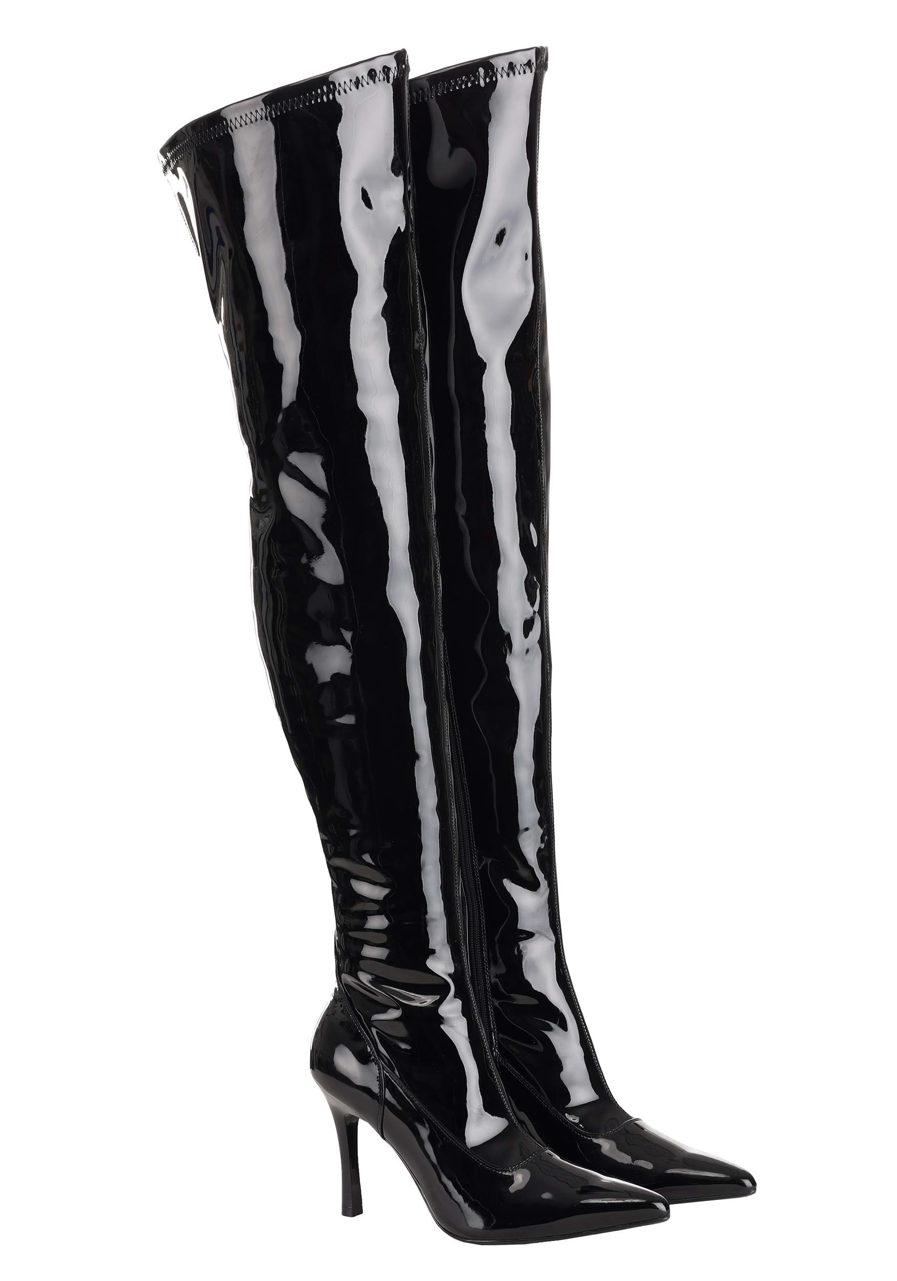 Black Patent Over the Knee Women's Boots 3 Black Patent Over the Knee Women's Boots