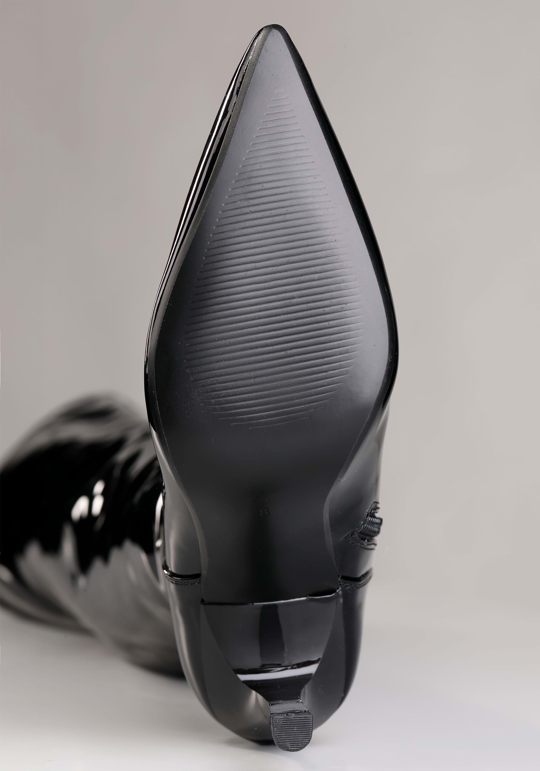 Black Patent Over the Knee Women's Boots 7 Black Patent Over the Knee Women's Boots