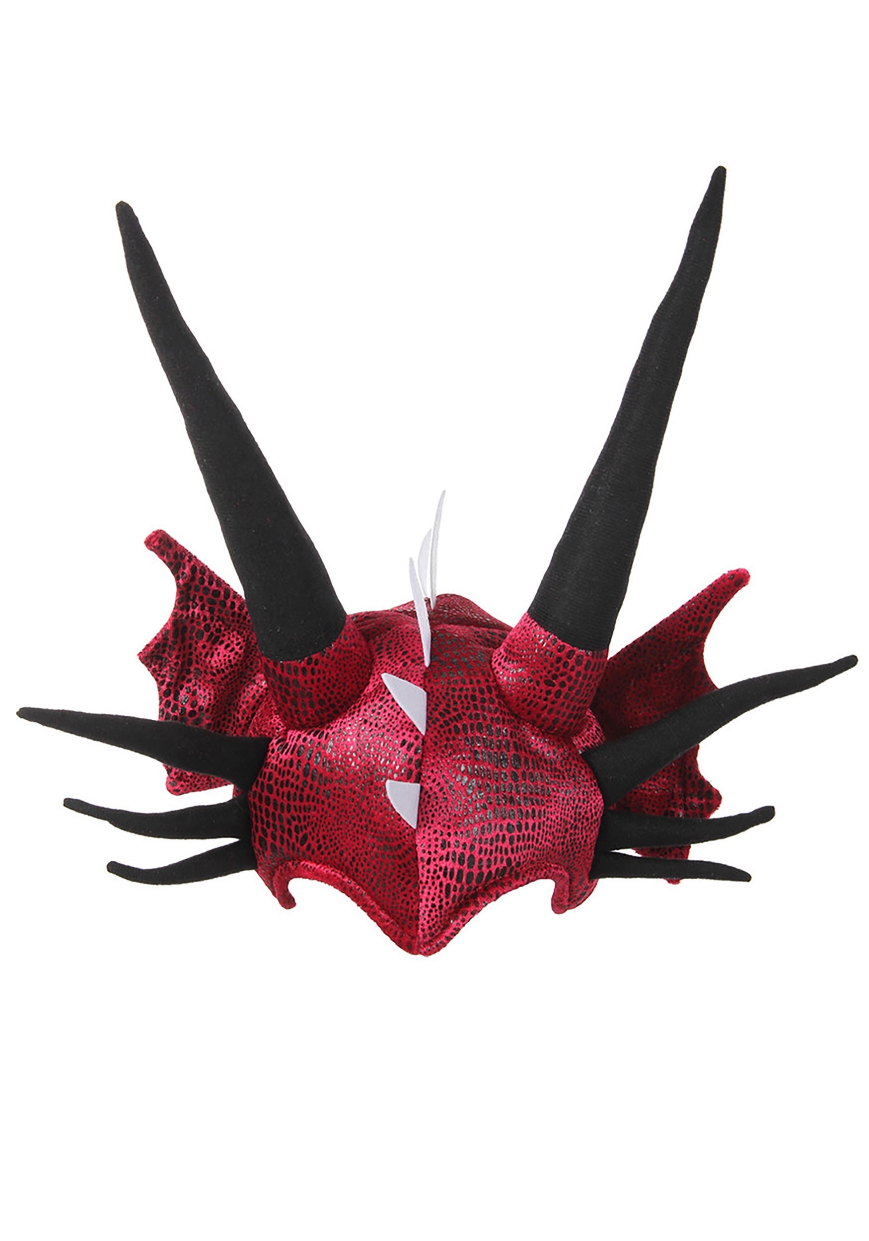 Soft Red Dragon Costume Hat
