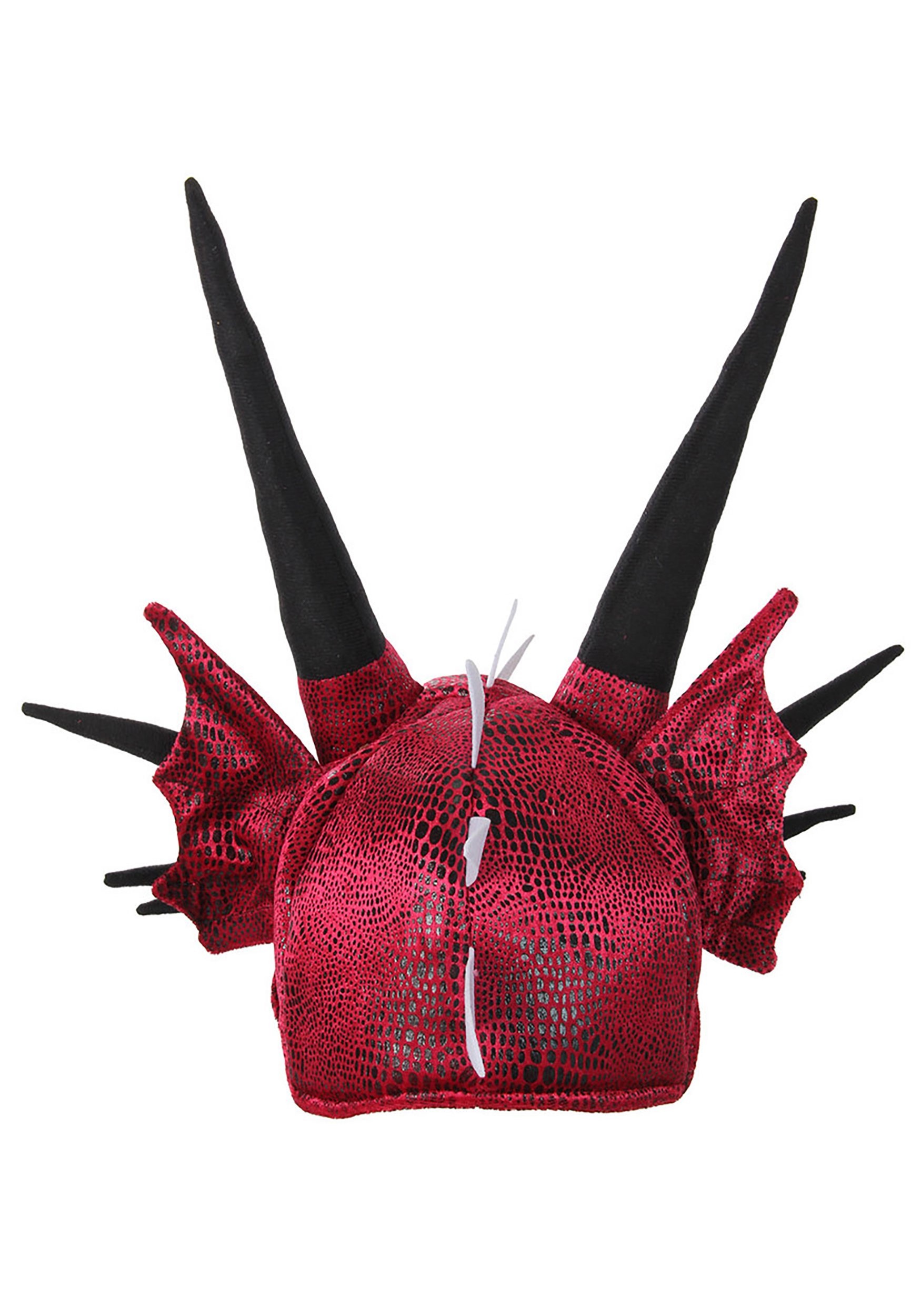 Soft Red Dragon Costume Hat
