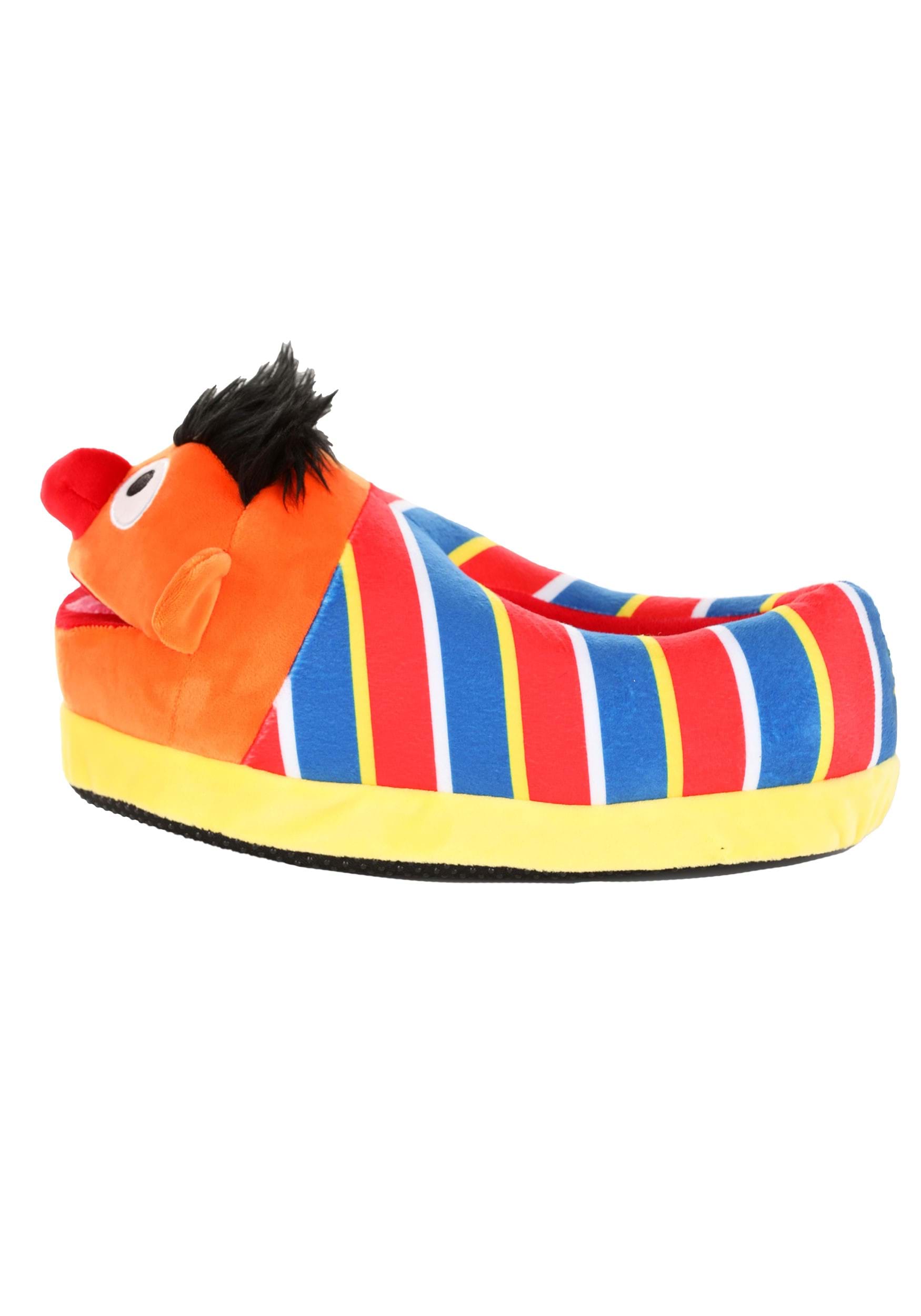 Adult Sesame Street Bert & Ernie Plush Slippers