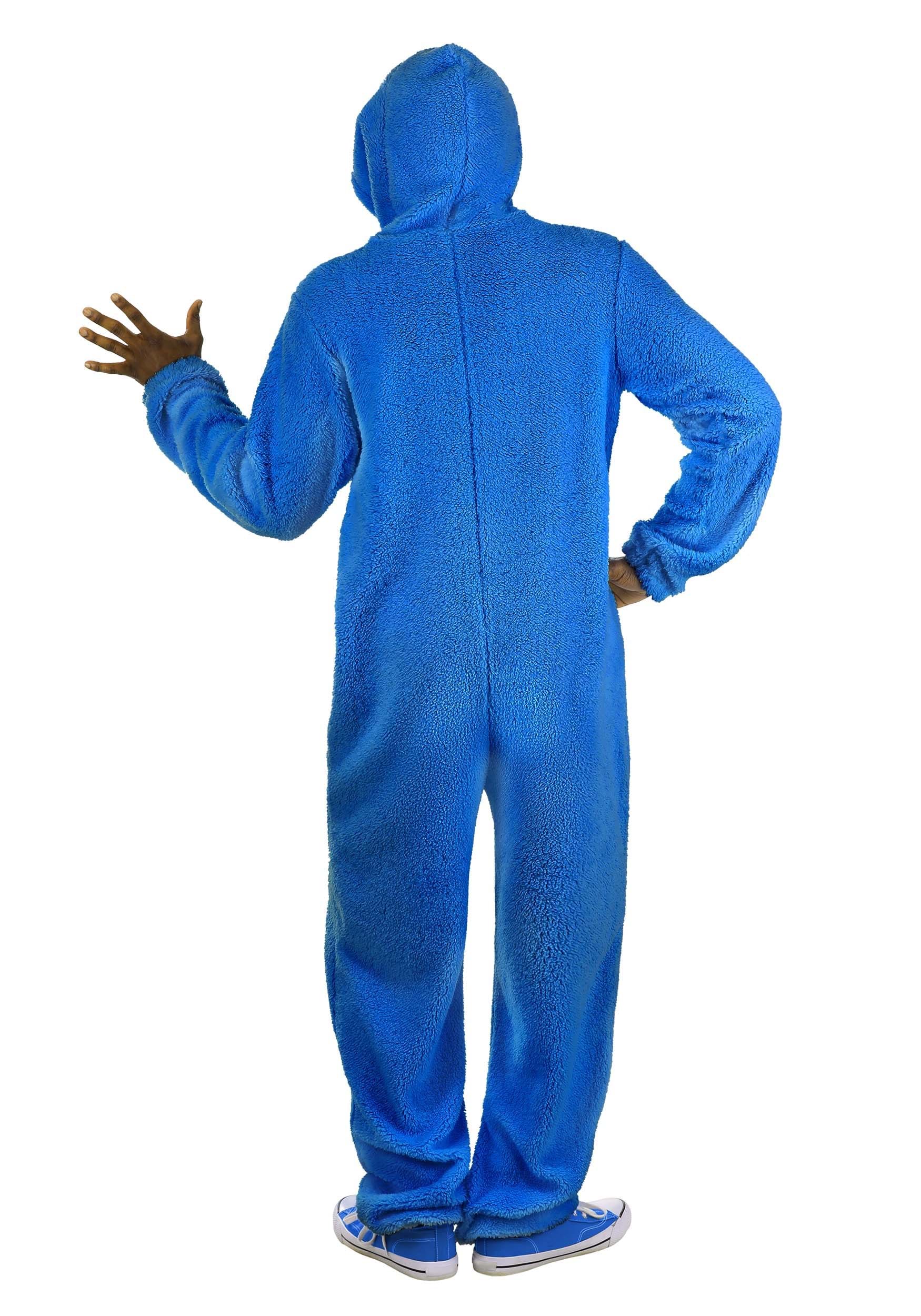 Adult Sesame Street Grover Jumpsuit Costume