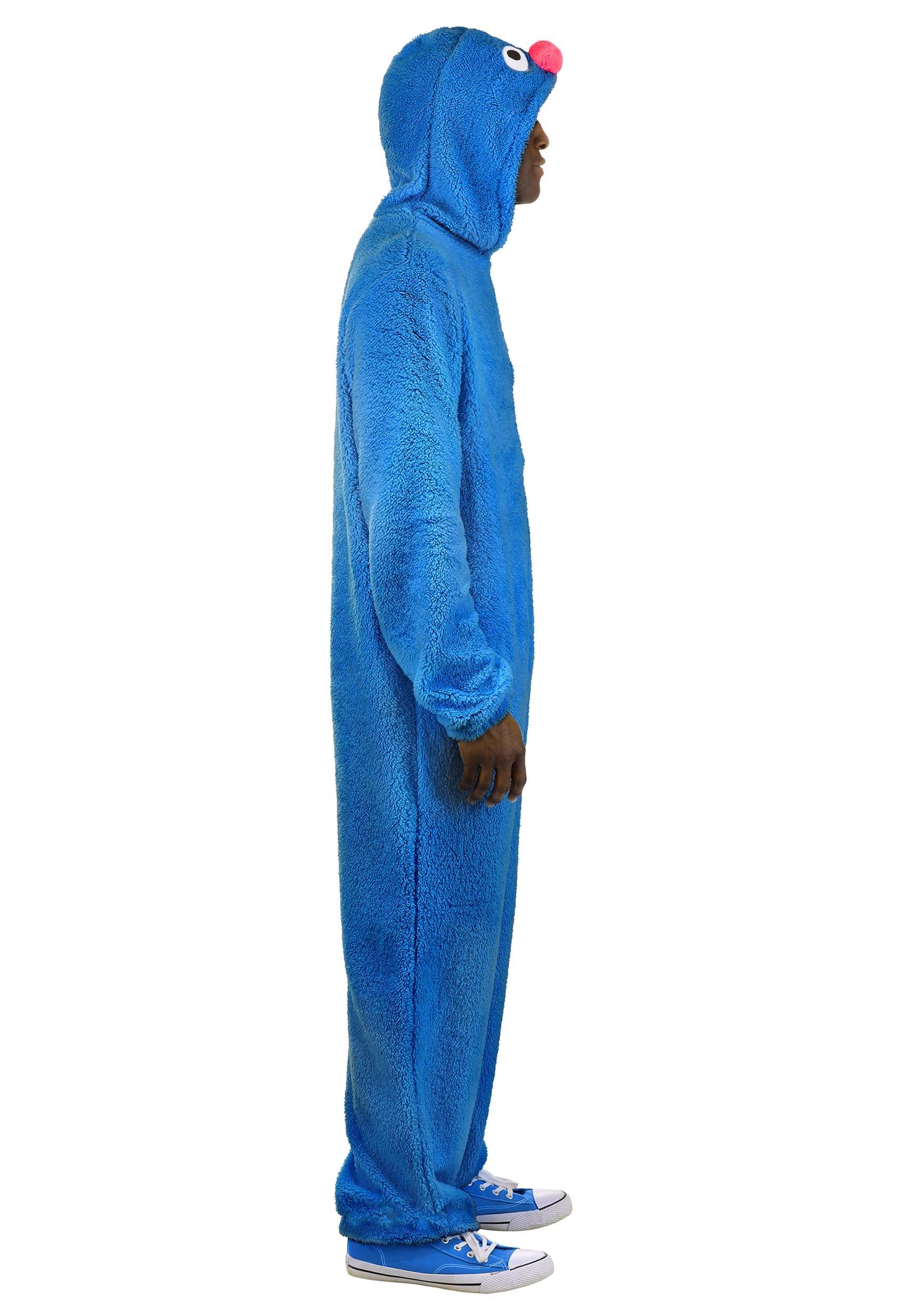Adult Sesame Street Grover Jumpsuit Costume