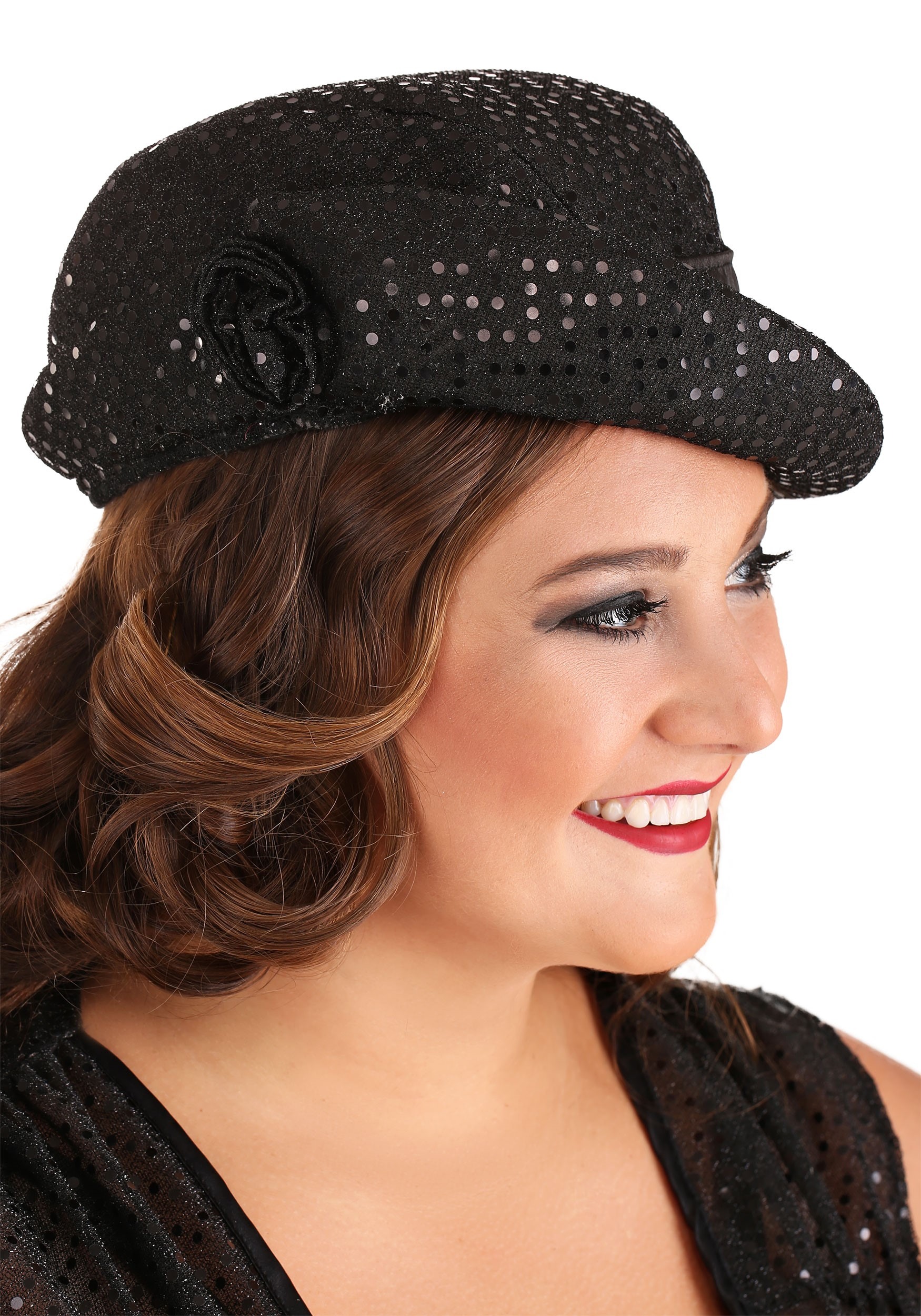 Plus Size Black Jazz Flapper Costume for Women